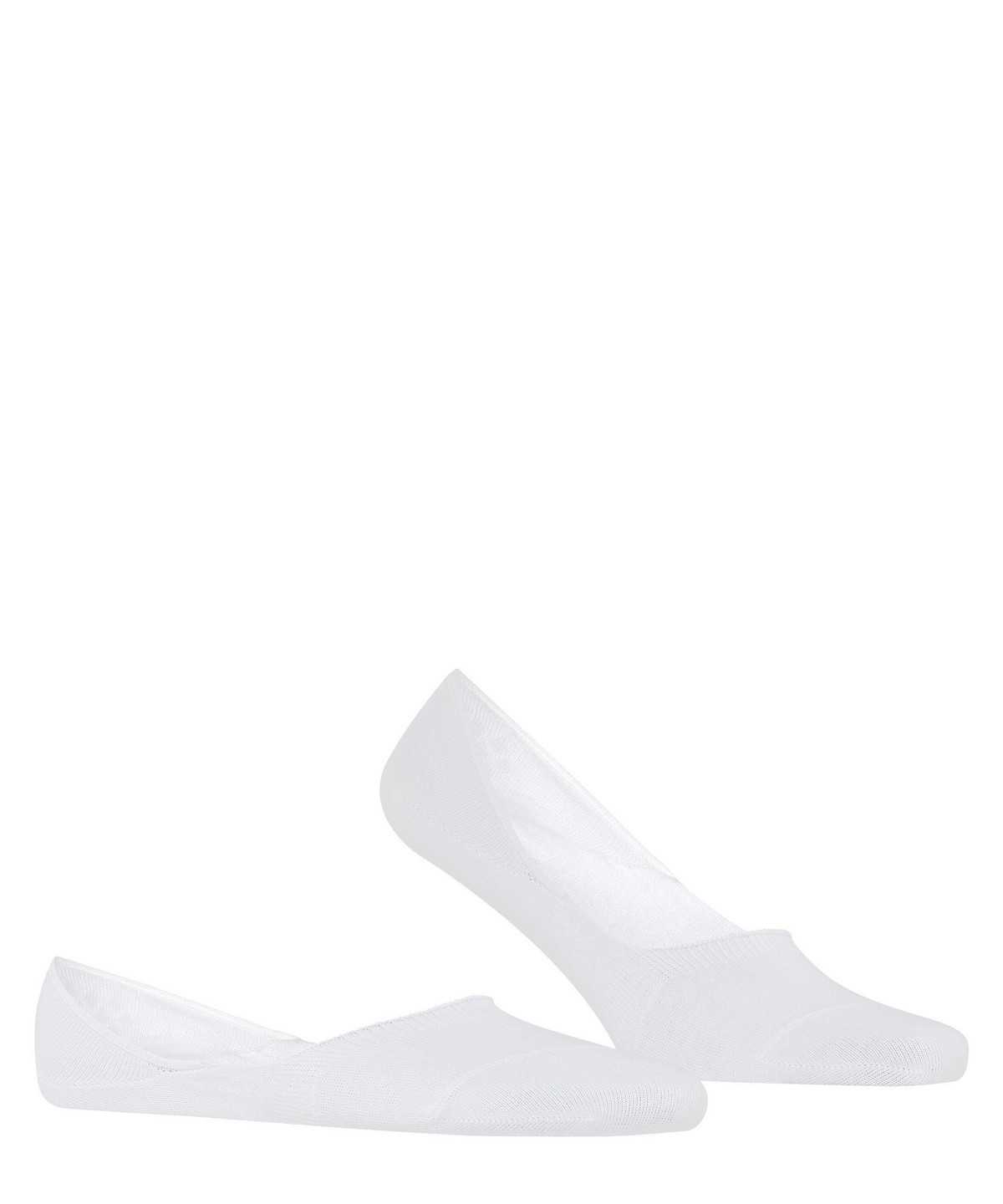 Men Falke Step Medium Cut Box Invisibles No Show Socks White | QLRHTE140