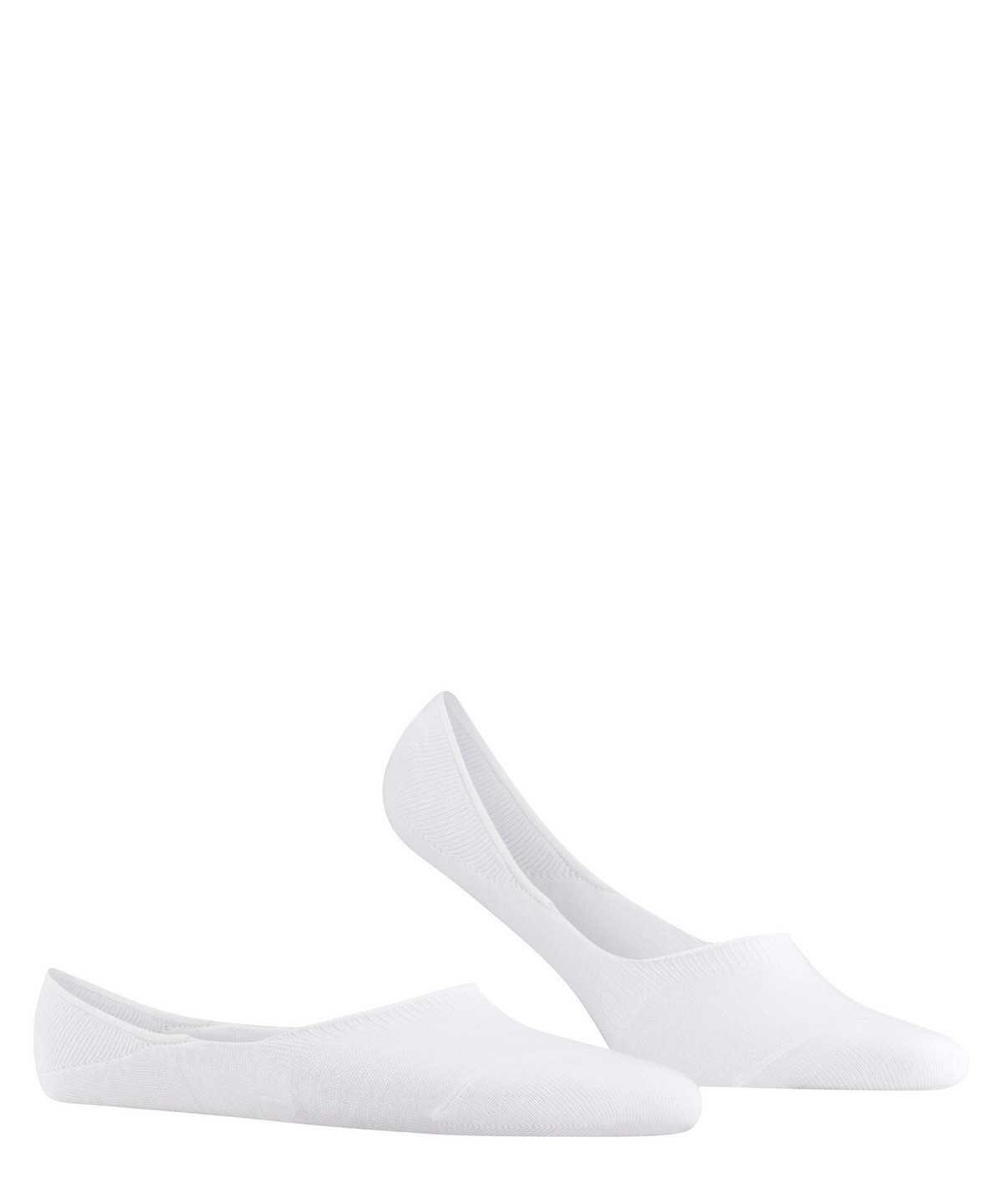 Men Falke Step Medium Cut Invisibles No Show Socks White | YWPFQH413