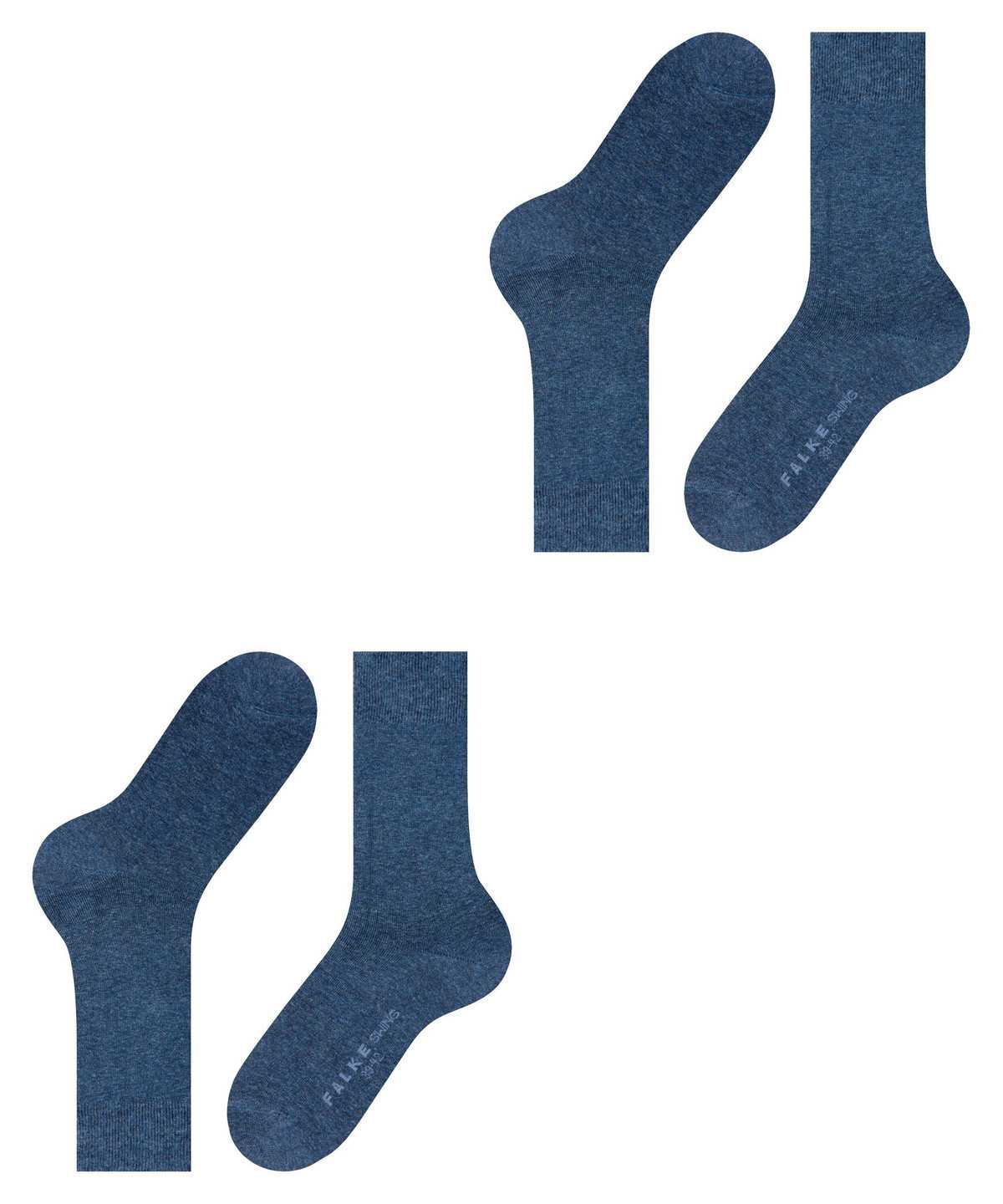 Men Falke Swing 2-Pack Socks Socks Blue | CXMDQO708