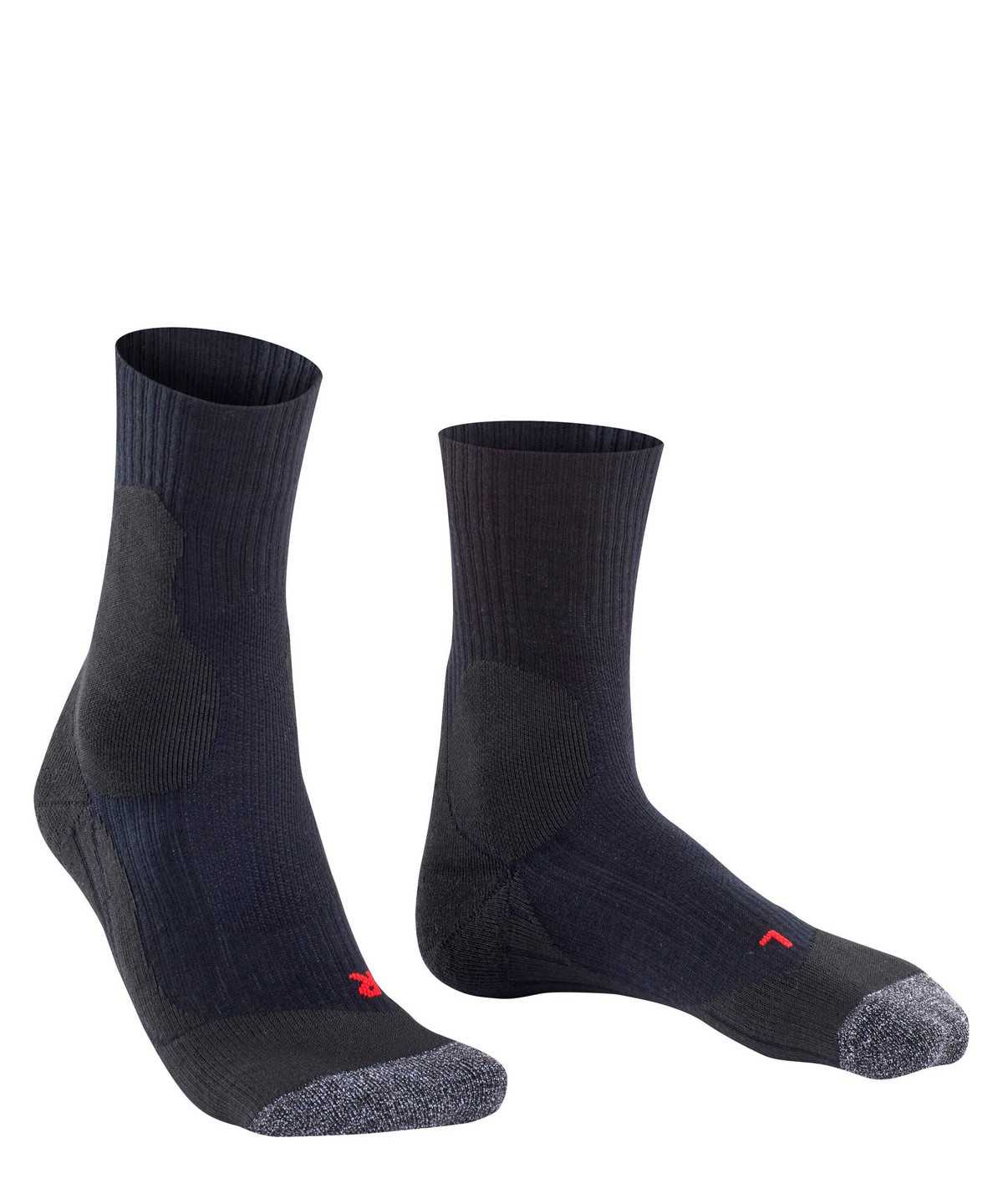 Men Falke TE2 Tennis Socks Socks Black | WRIKQH706