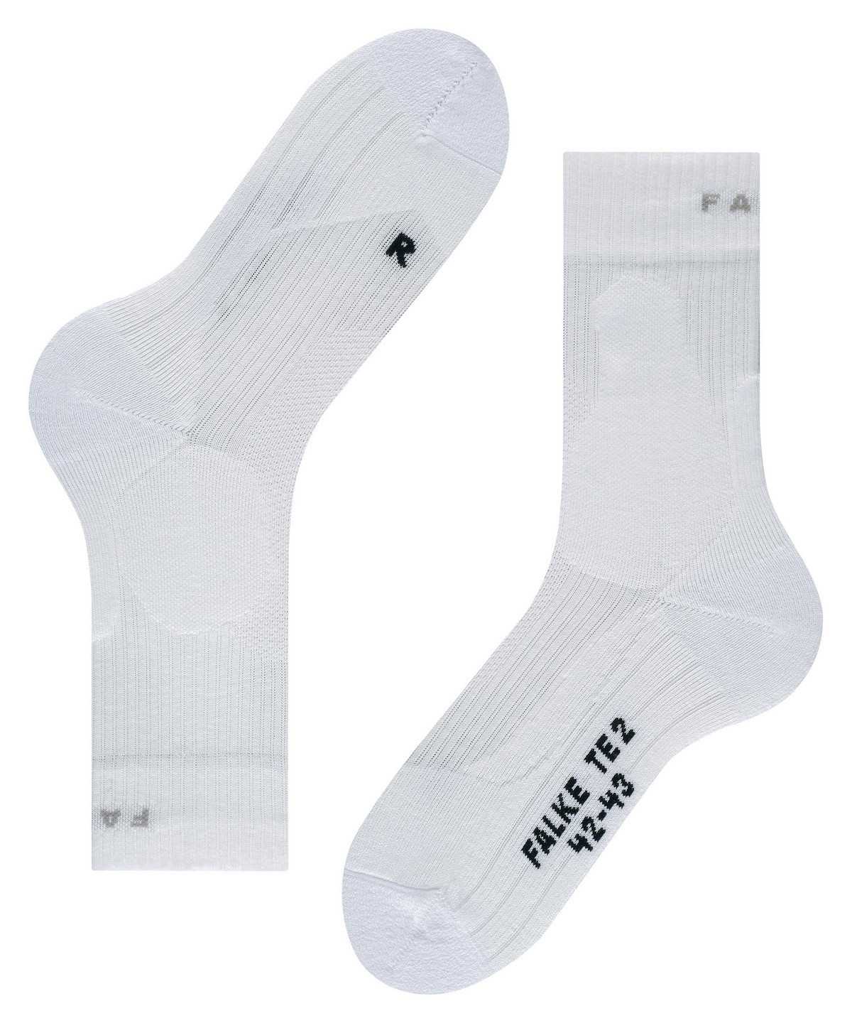 Men Falke TE2 Tennis Socks Socks White | WTIRCM845