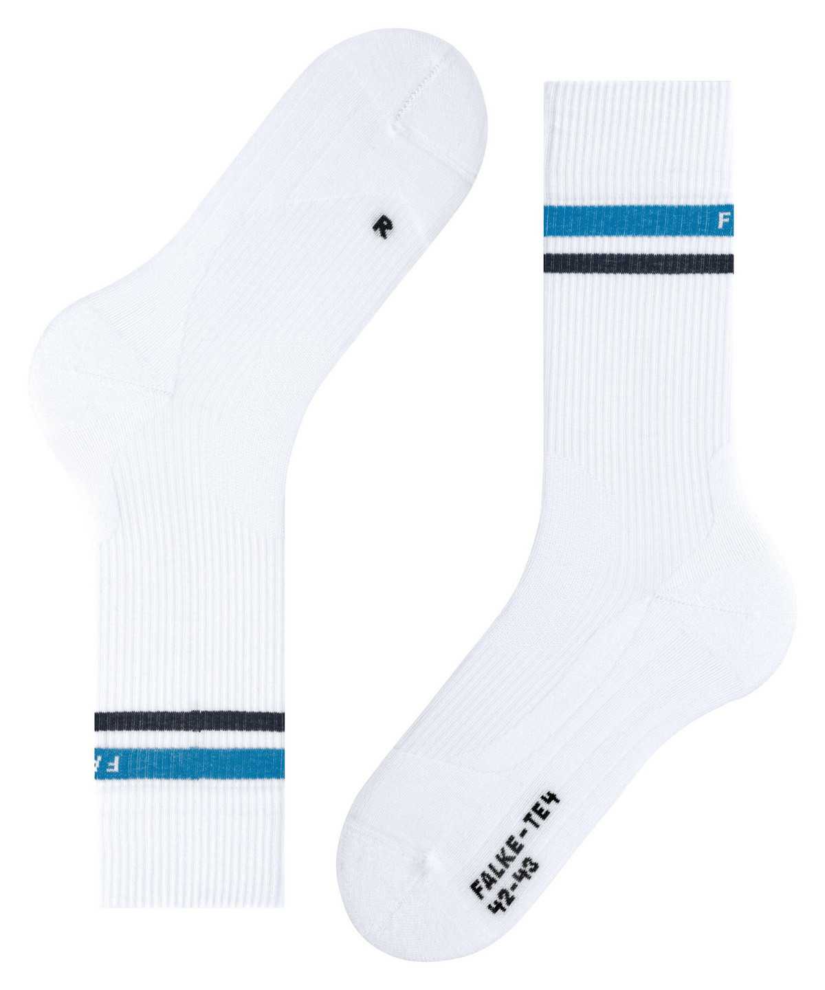 Men Falke TE4 Classic Tennis Socks Socks White | JKCWVN312