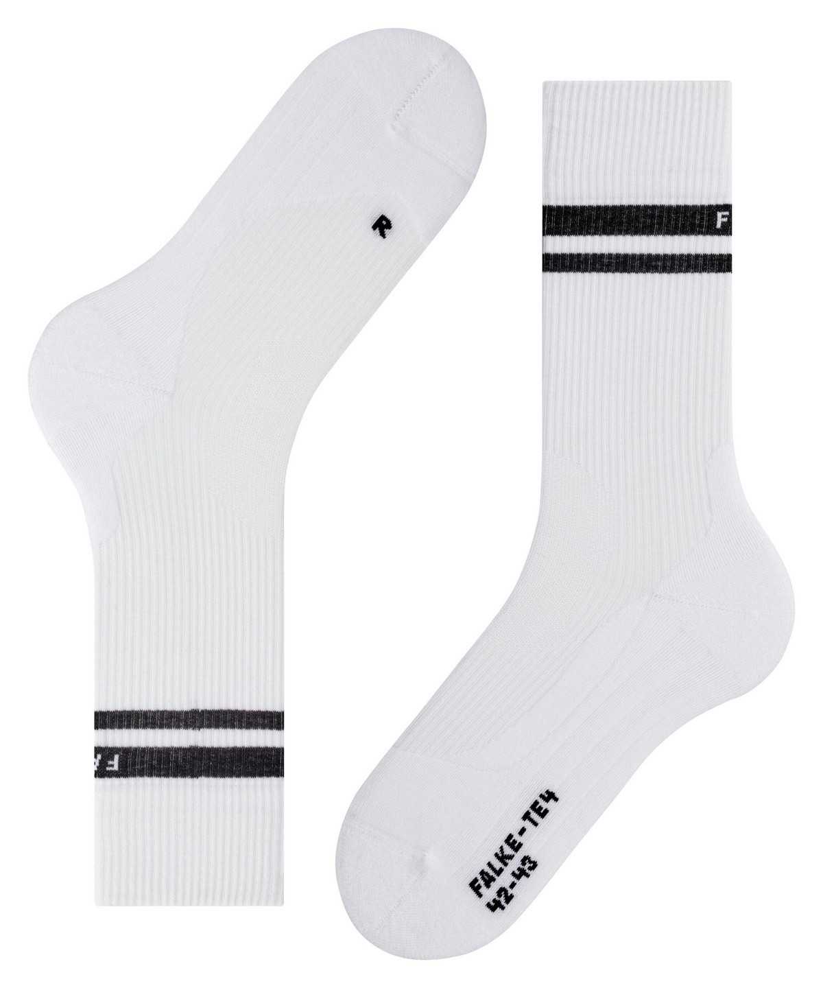 Men Falke TE4 Classic Tennis Socks Socks White | QEJKDH307