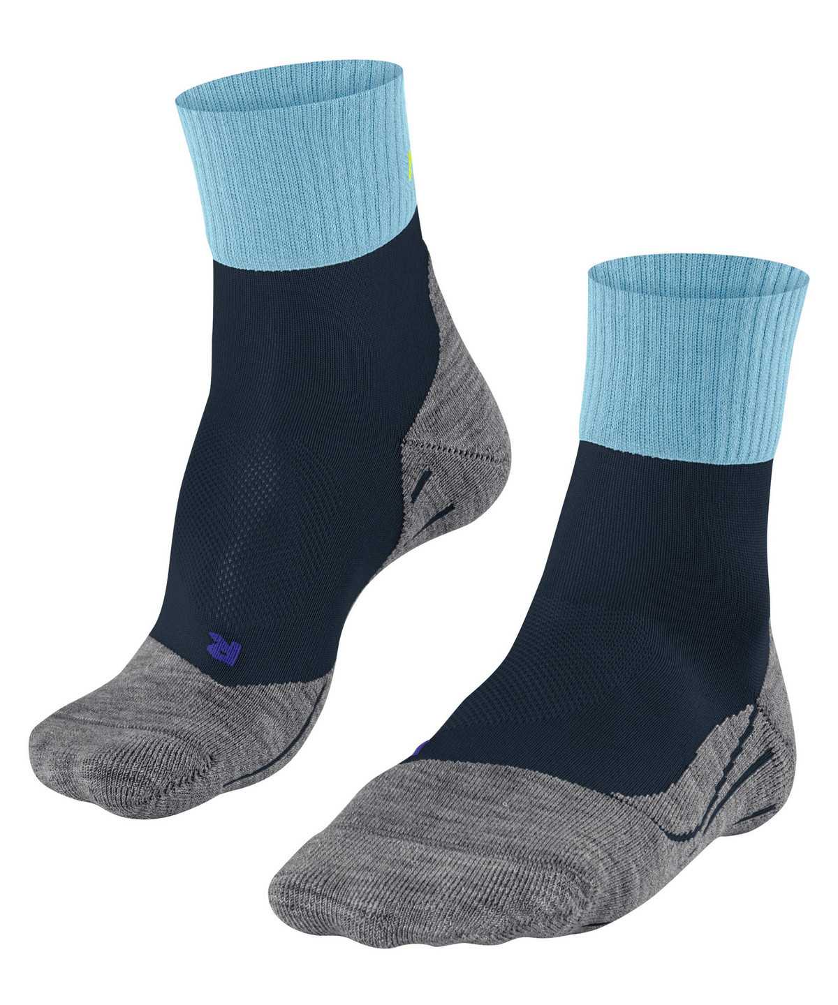 Men Falke TK2 Explore Cool Short Trekking Short sock Socks Blue | VEDBRF105