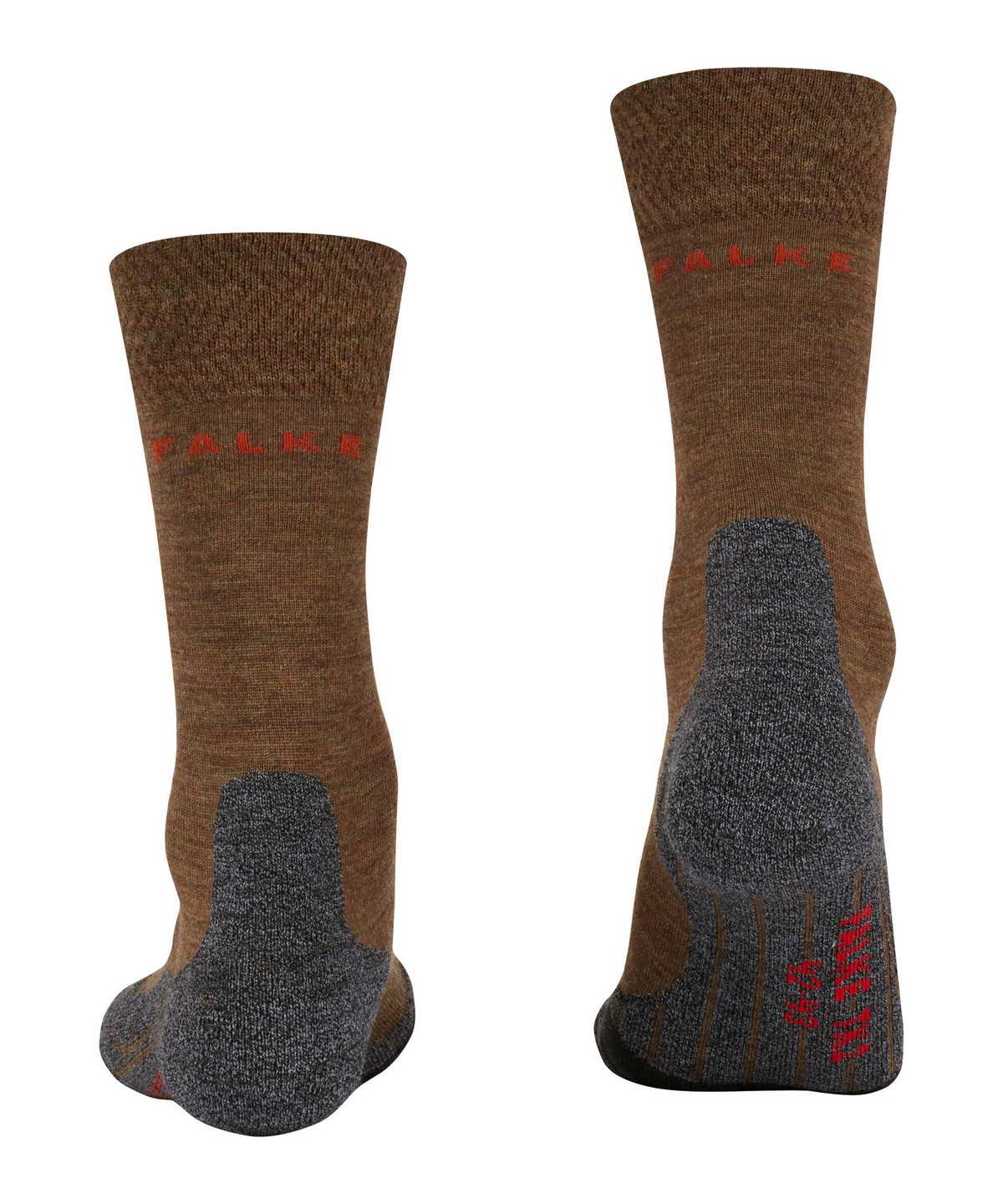 Men Falke TK2 Explore Melange Trekking Socks Socks Brown | ZNXGUT285