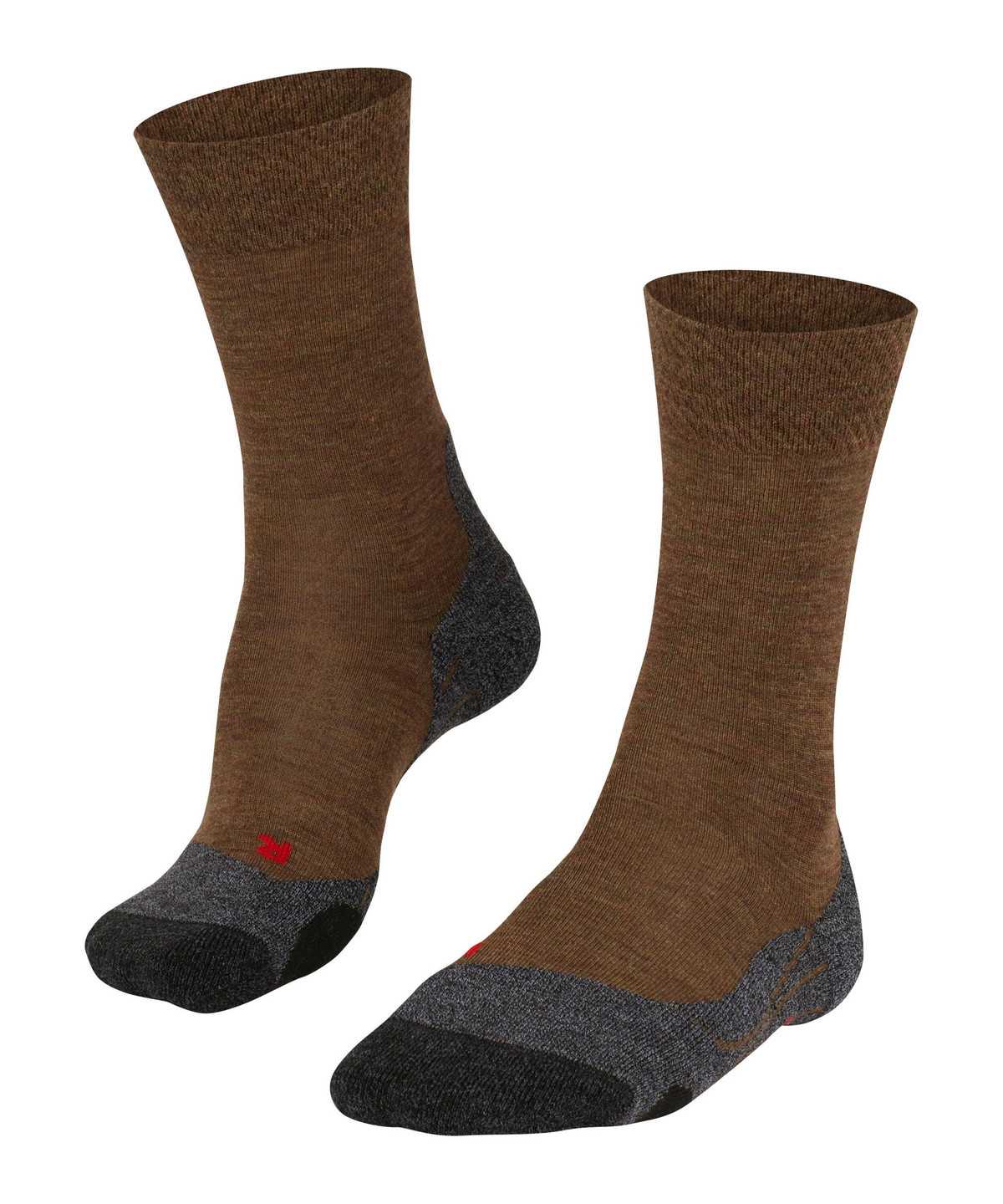 Men Falke TK2 Explore Melange Trekking Socks Socks Brown | ZNXGUT285