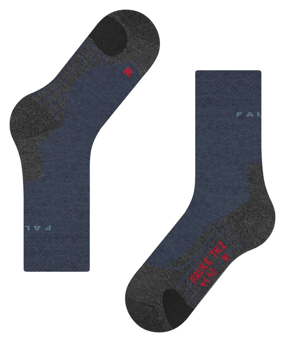 Men Falke TK2 Explore Melange Trekking Socks Socks Blue | QJZCBE843