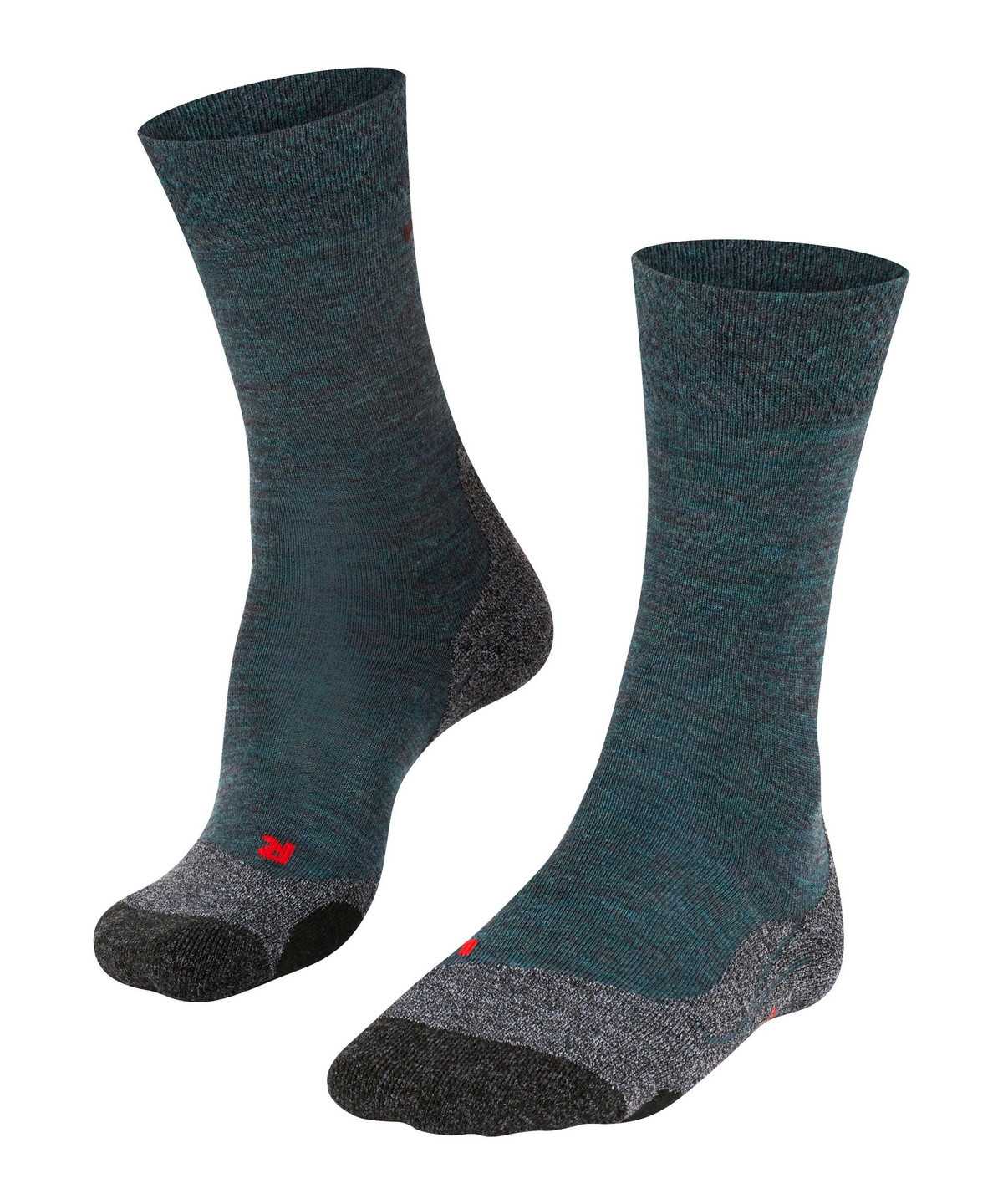 Men Falke TK2 Explore Melange Trekking Socks Socks Green | KONDQV135