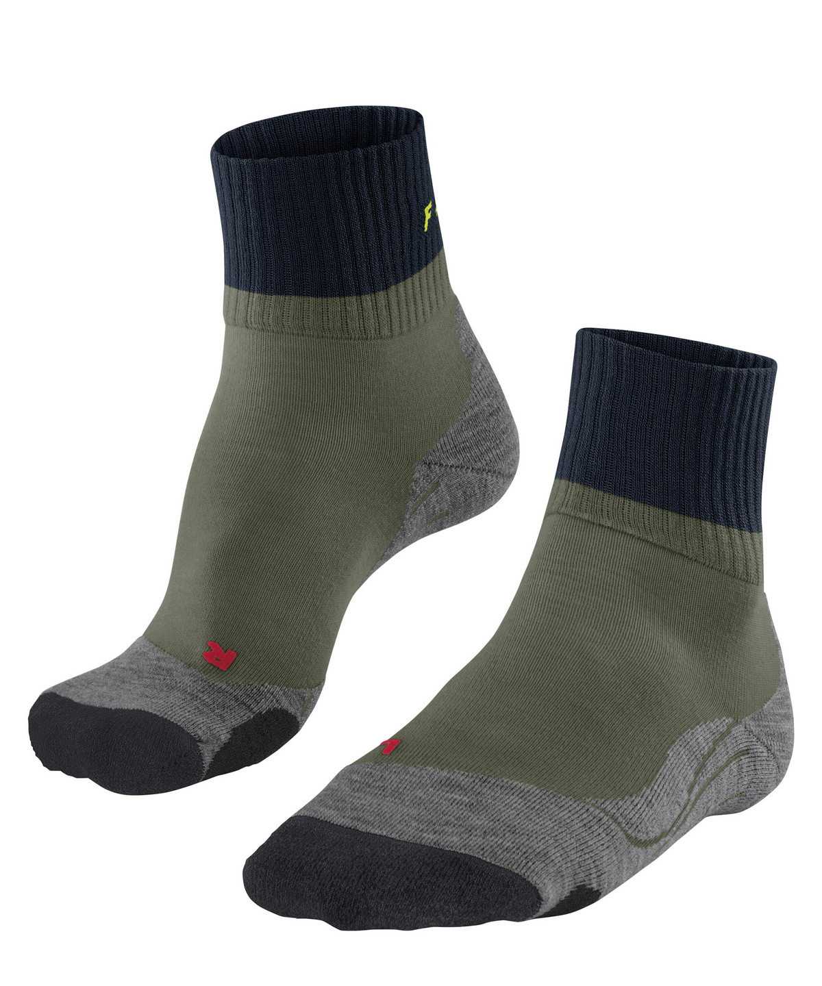 Men Falke TK2 Explore Short Trekking Short sock Socks Green | DYUFGS459