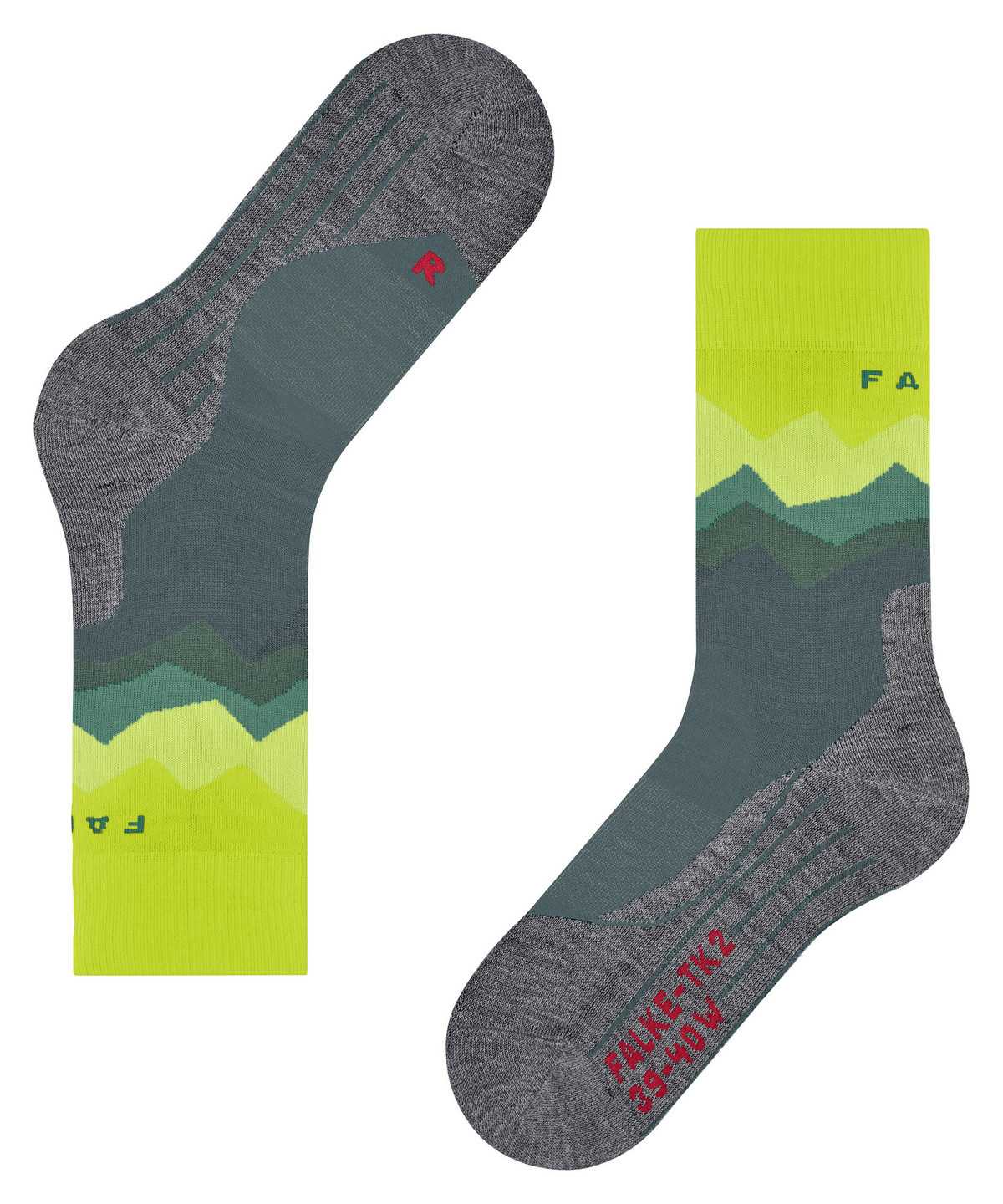 Men Falke TK2 Explore Trekking Socks Socks Grey | HBTQEA284