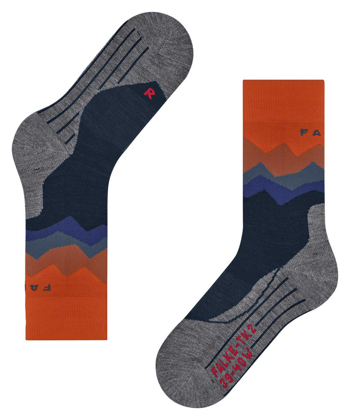 Men Falke TK2 Explore Trekking Socks Socks Blue | KVGDCE609