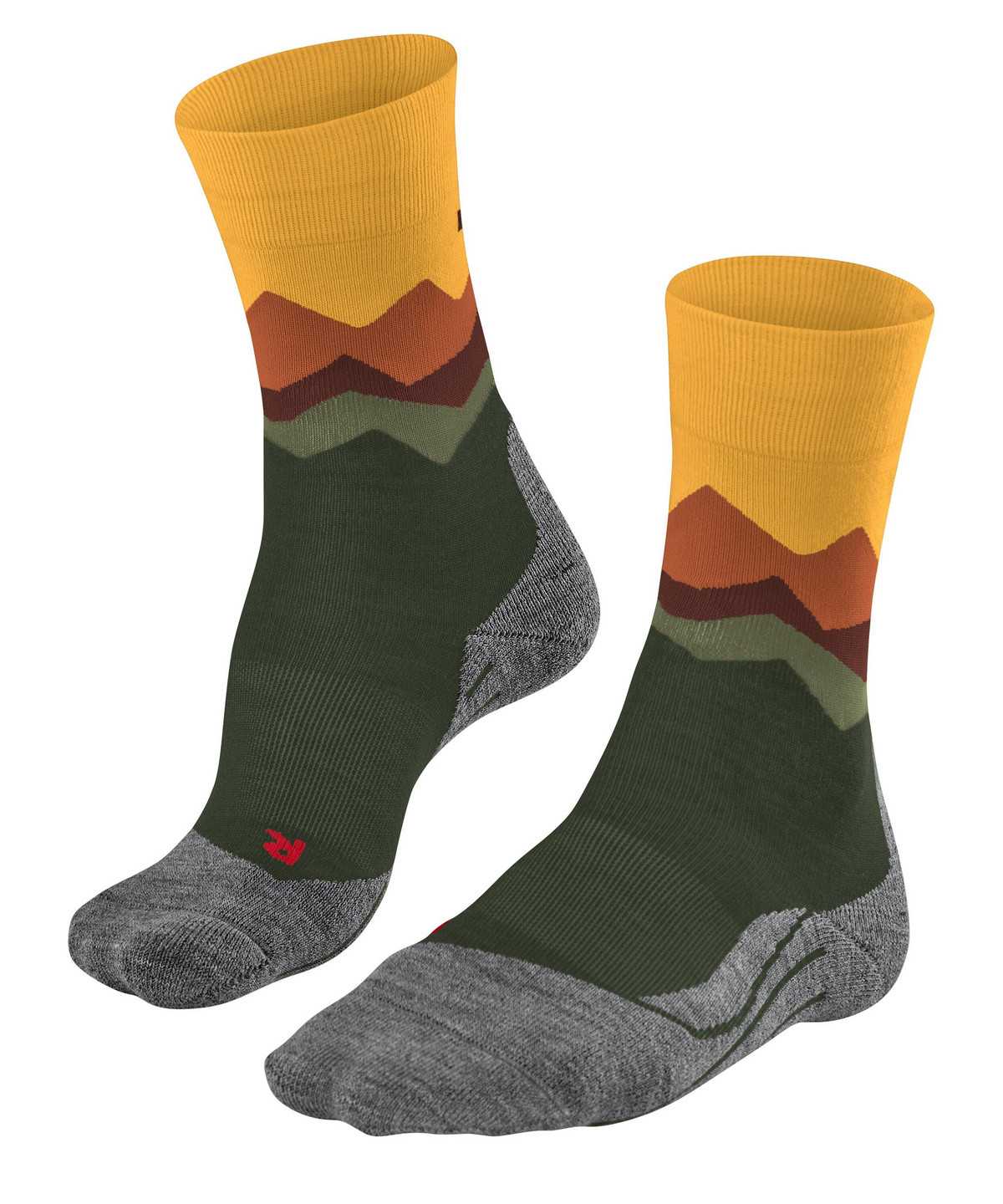 Men Falke TK2 Explore Trekking Socks Socks Green | LAUQCS864