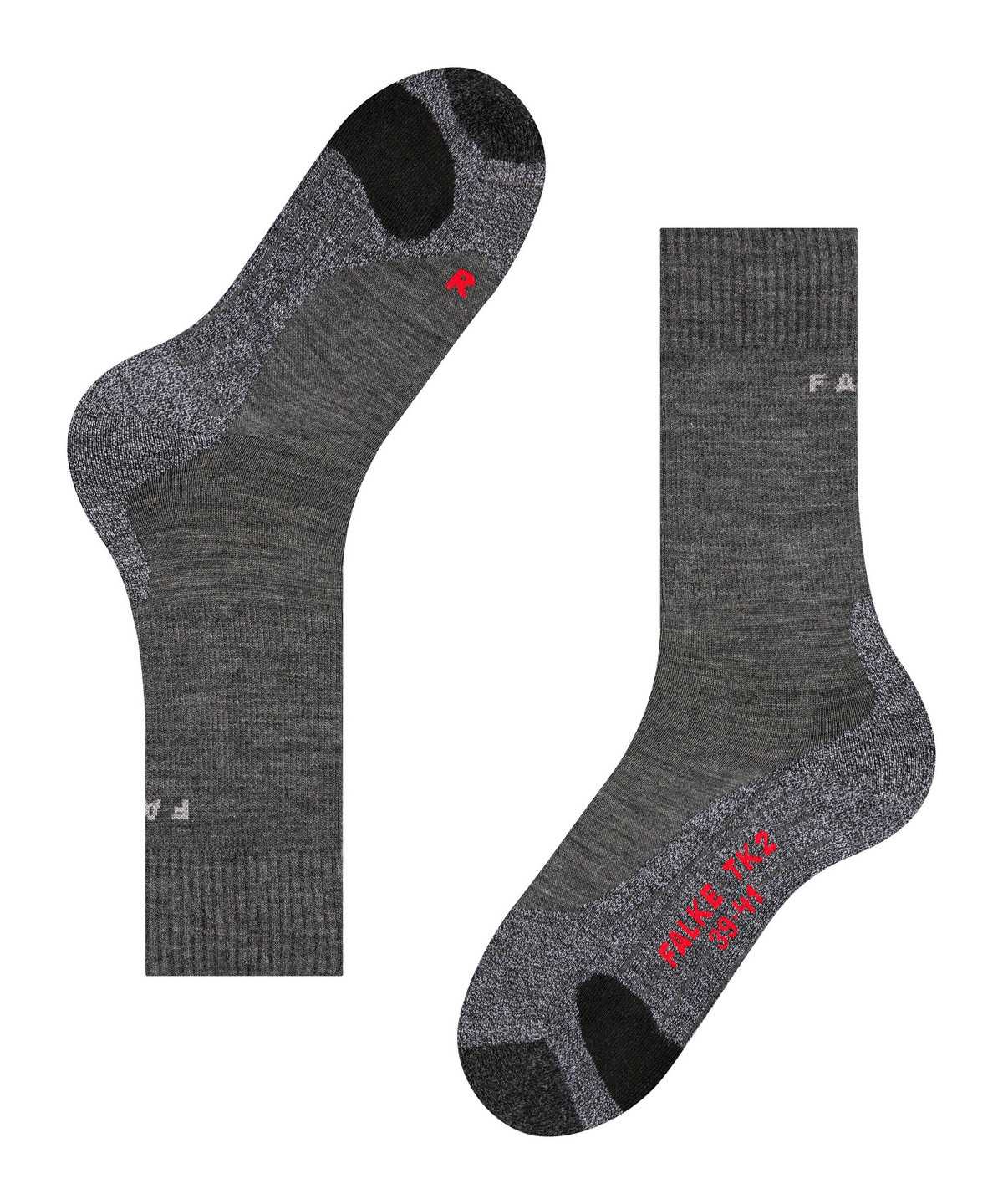 Men Falke TK2 Explore Trekking Socks Socks Grey | VBQTGS403