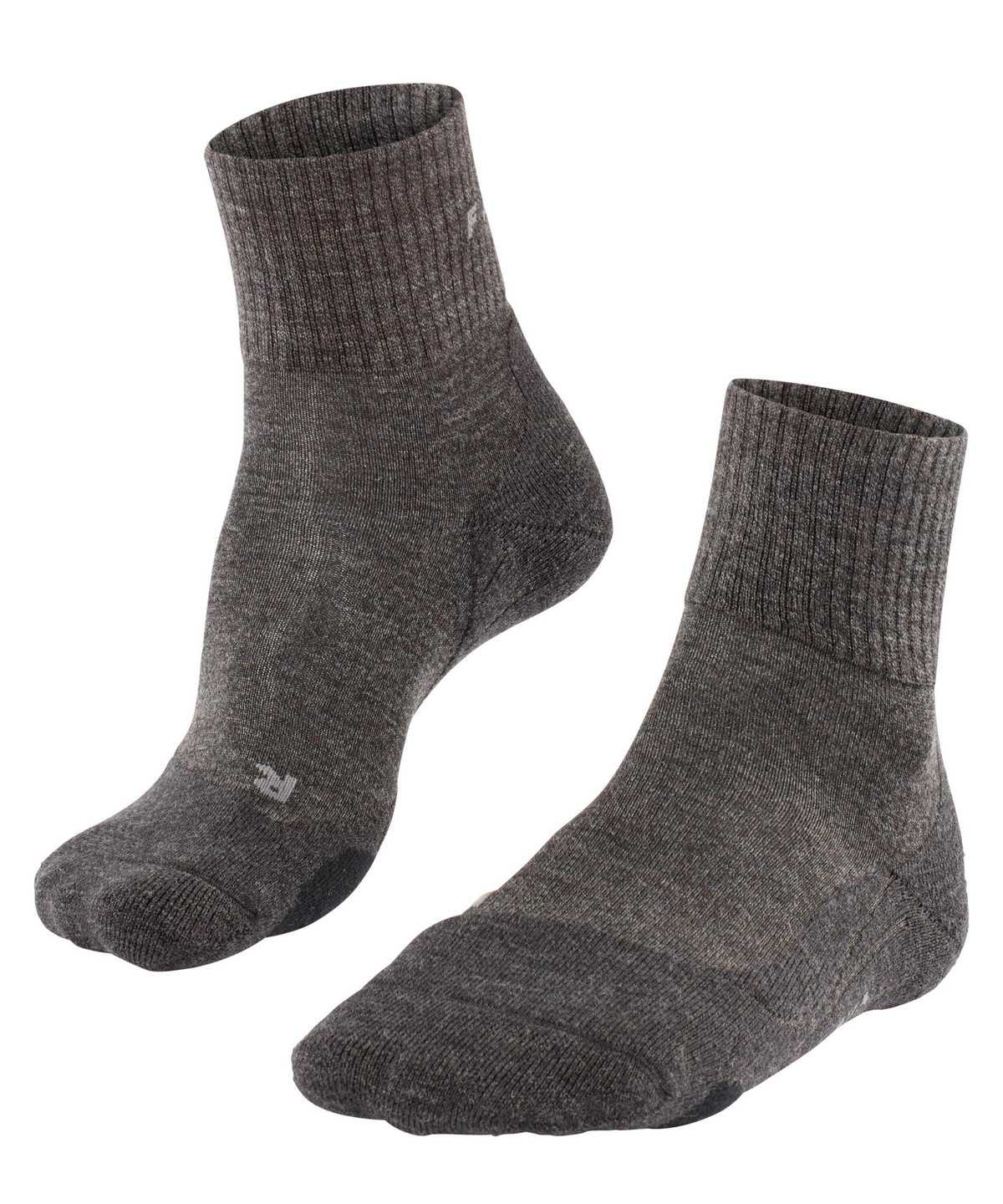 Men Falke TK2 Explore Wool Short Trekking Short sock Socks Grey | VJUKHT421