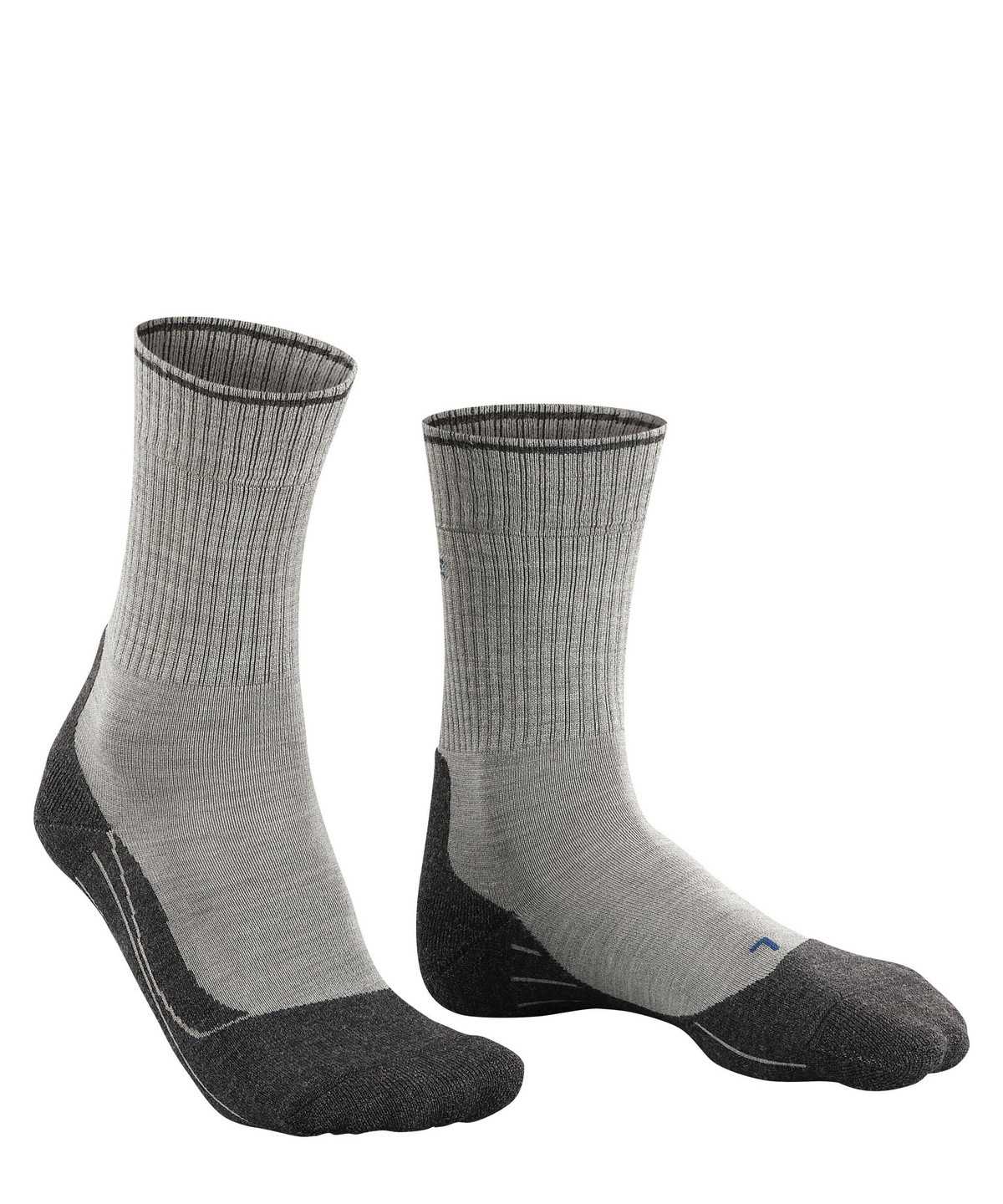 Men Falke TK2 Explore Wool Silk Trekking Socks Socks Grey | REQULS764