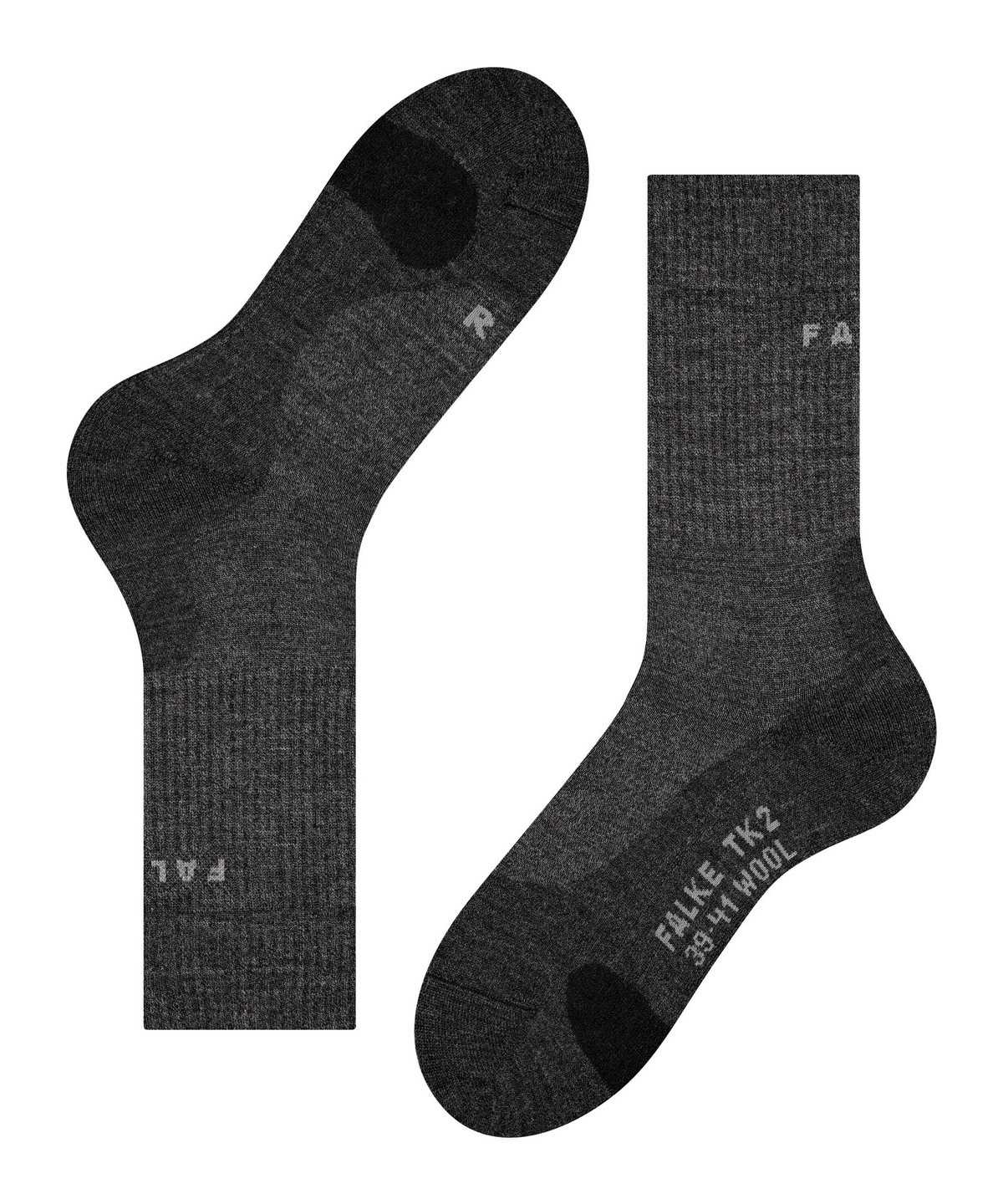 Men Falke TK2 Explore Wool Trekking Socks Socks Grey | NOYTEW582