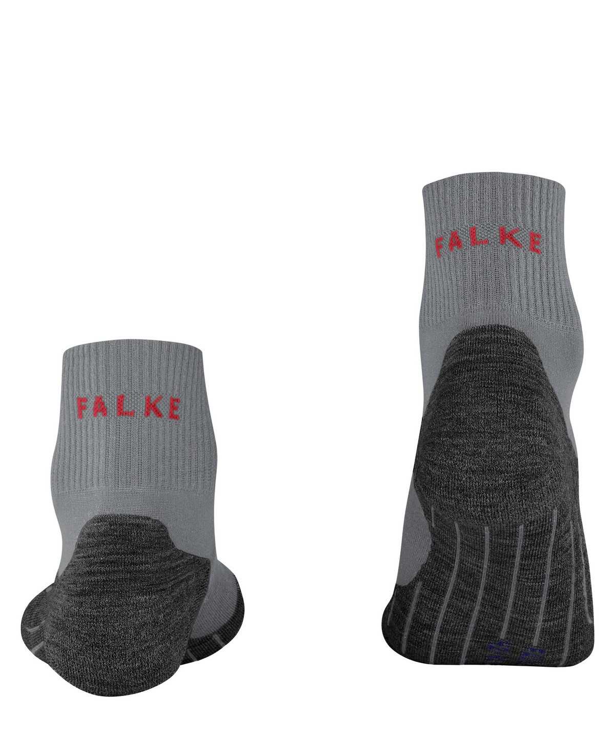 Men Falke TK5 Wander Cool Short Trekking Short sock Socks Grey | EQGVDJ317