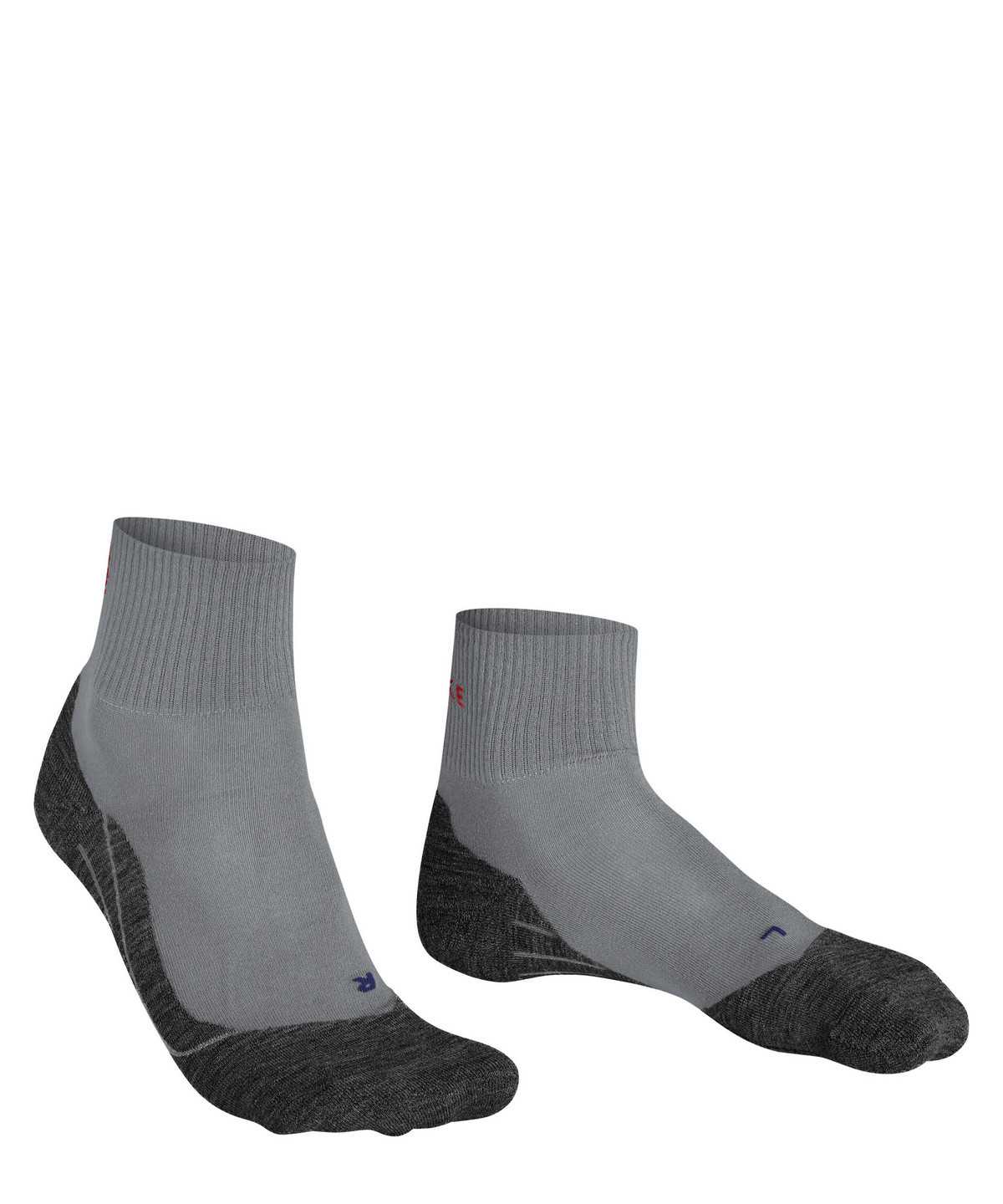 Men Falke TK5 Wander Cool Short Trekking Short sock Socks Grey | EQGVDJ317