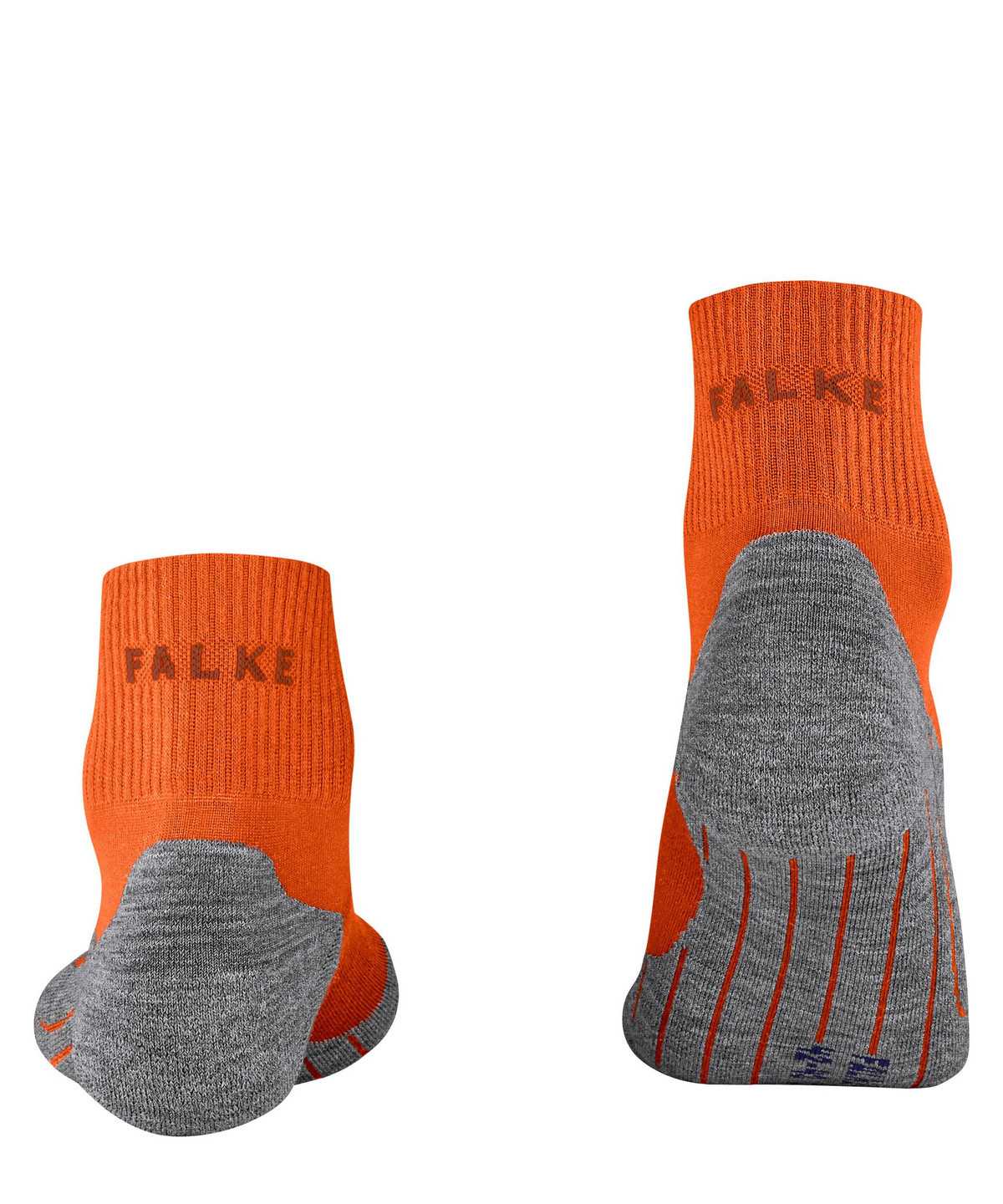 Men Falke TK5 Wander Cool Short Trekking Short sock Socks Orange | JQLDBC350