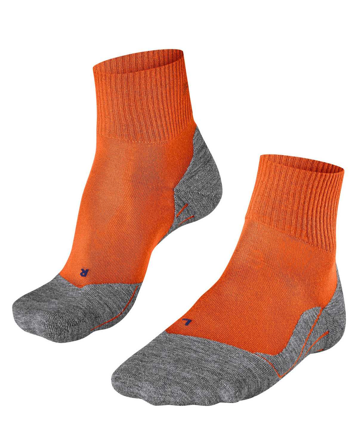 Men Falke TK5 Wander Cool Short Trekking Short sock Socks Orange | JQLDBC350