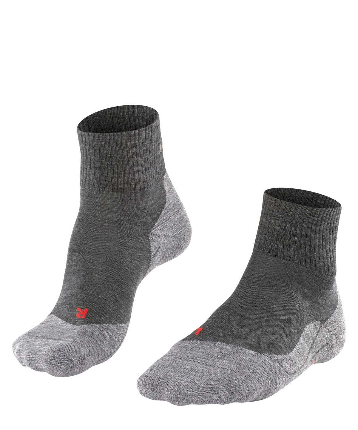 Men Falke TK5 Wander Short Trekking Short sock Socks Grey | QIFRAM690