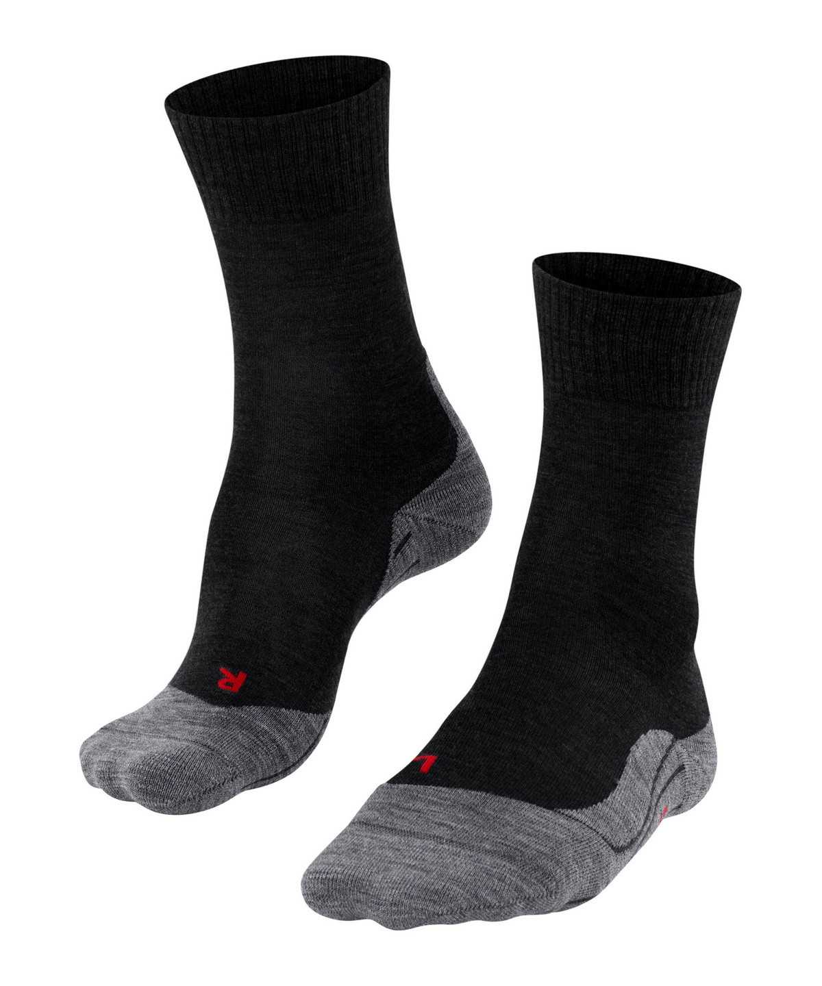 Men Falke TK5 Wander Trekking Socks Socks Black | IQBTUK943