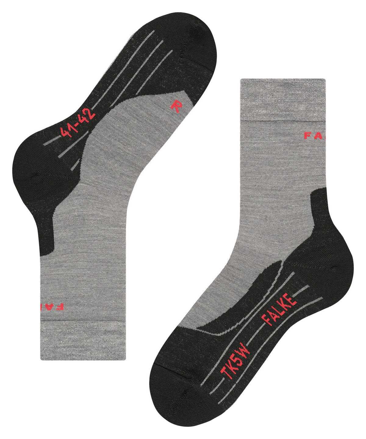 Men Falke TK5 Wander Trekking Socks Socks Grey | TCVKYS706