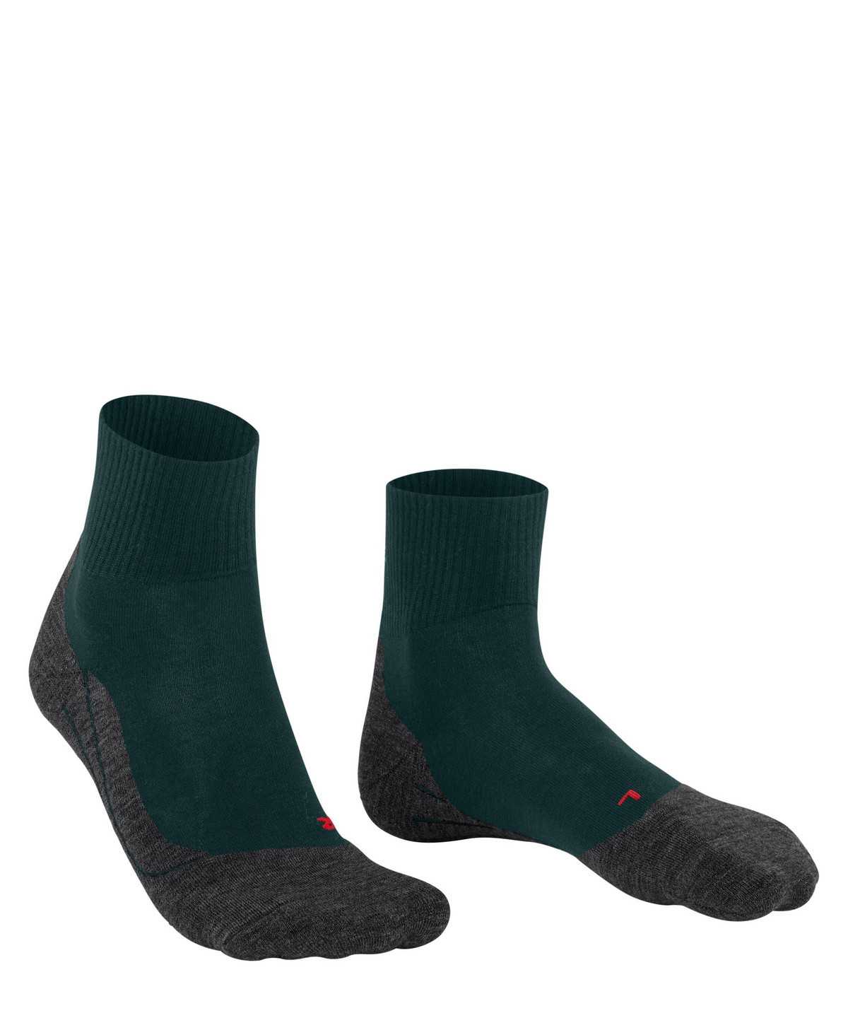 Men Falke TK5 Wander Wool Short Trekking Short sock Socks Green | JYIBPH425