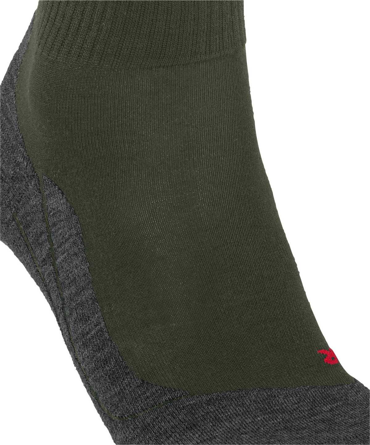 Men Falke TK5 Wander Wool Short Trekking Short sock Socks Green | UYAVJO278