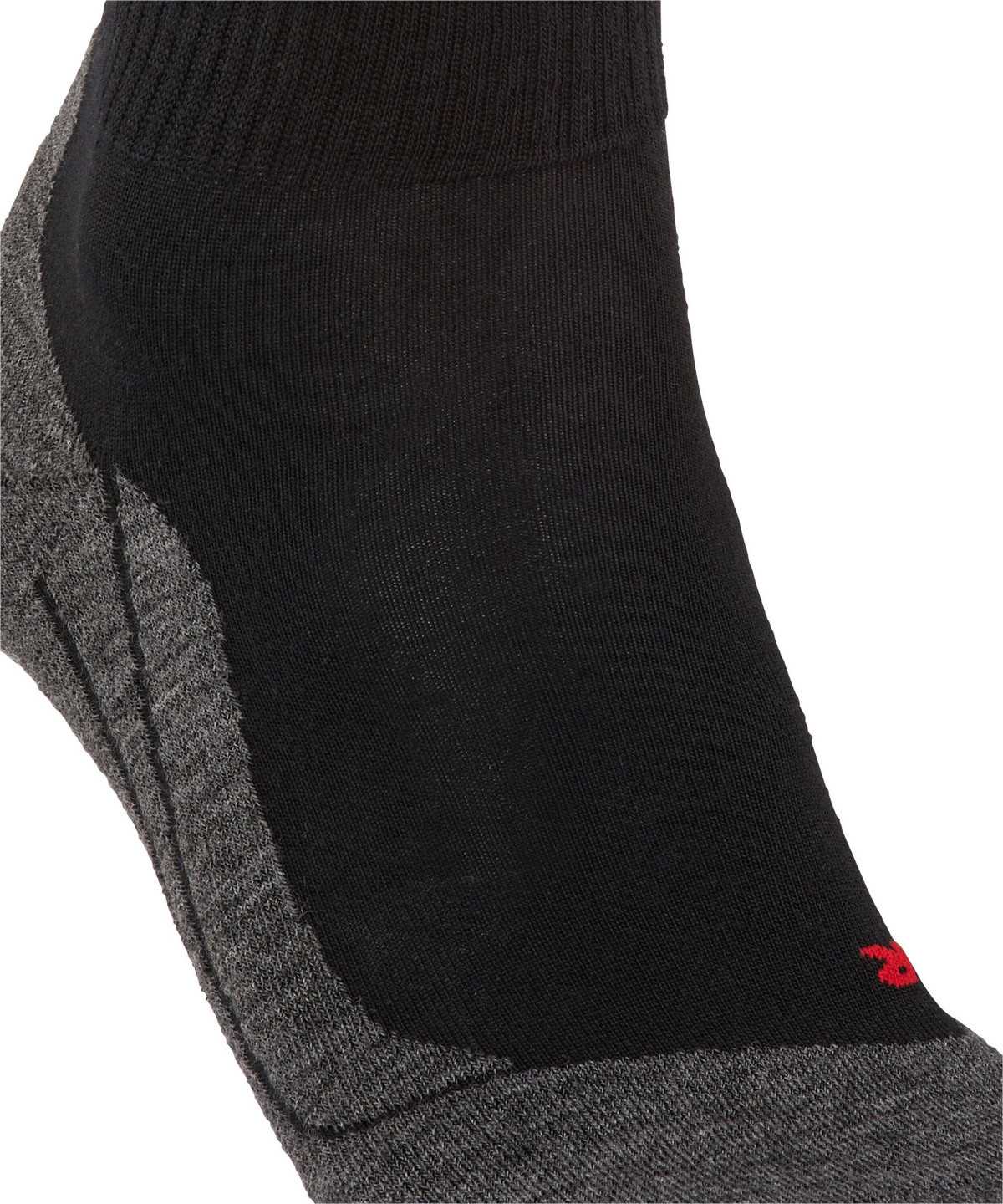 Men Falke TK5 Wander Wool Short Trekking Short sock Socks Black | TRMYOP943