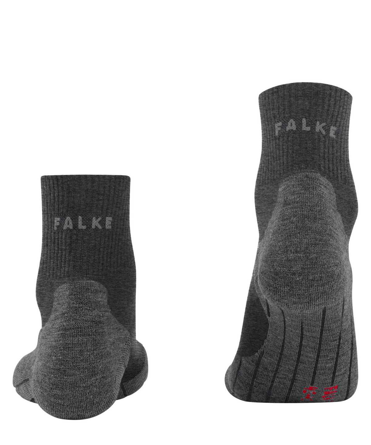 Men Falke TK5 Wander Wool Short Trekking Short sock Socks Grey | PJFKXB492