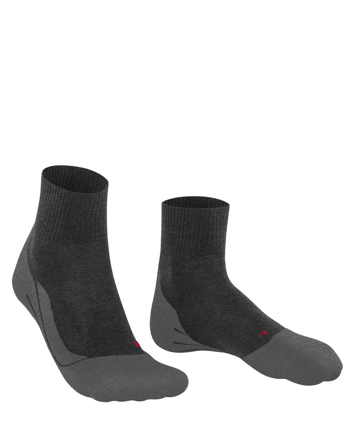 Men Falke TK5 Wander Wool Short Trekking Short sock Socks Grey | PJFKXB492