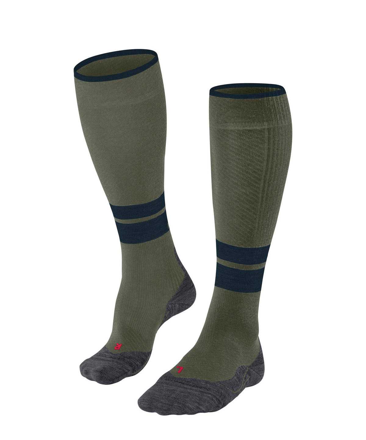 Men Falke TK Compression Energy Trekking Knee-high Socks Socks Green | SZVREK230