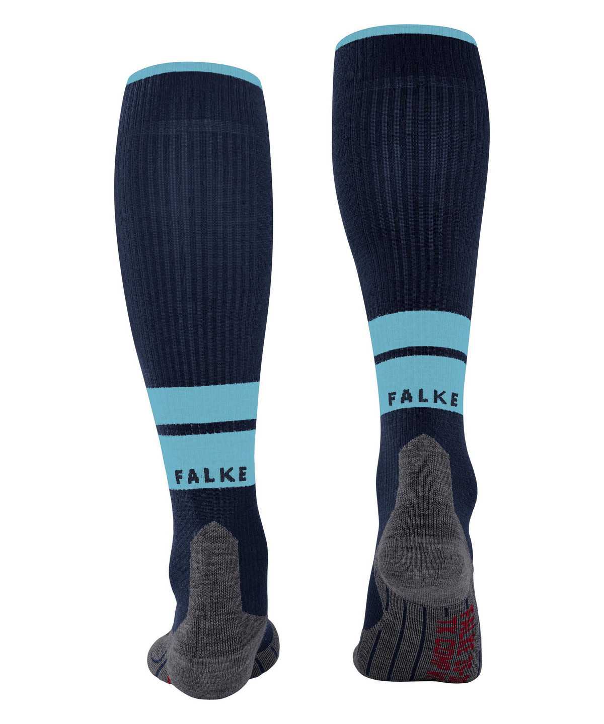 Men Falke TK Compression Energy Trekking Knee-high Socks Socks Blue | SNEPCB495