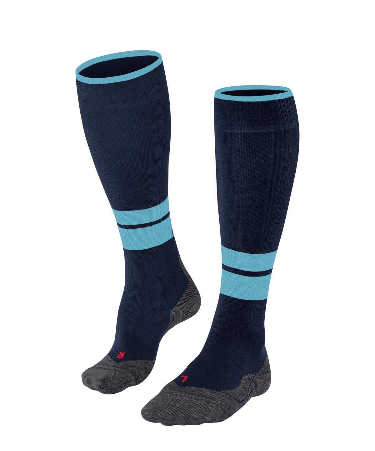 Men Falke TK Compression Energy Trekking Knee-high Socks Socks Blue | SNEPCB495