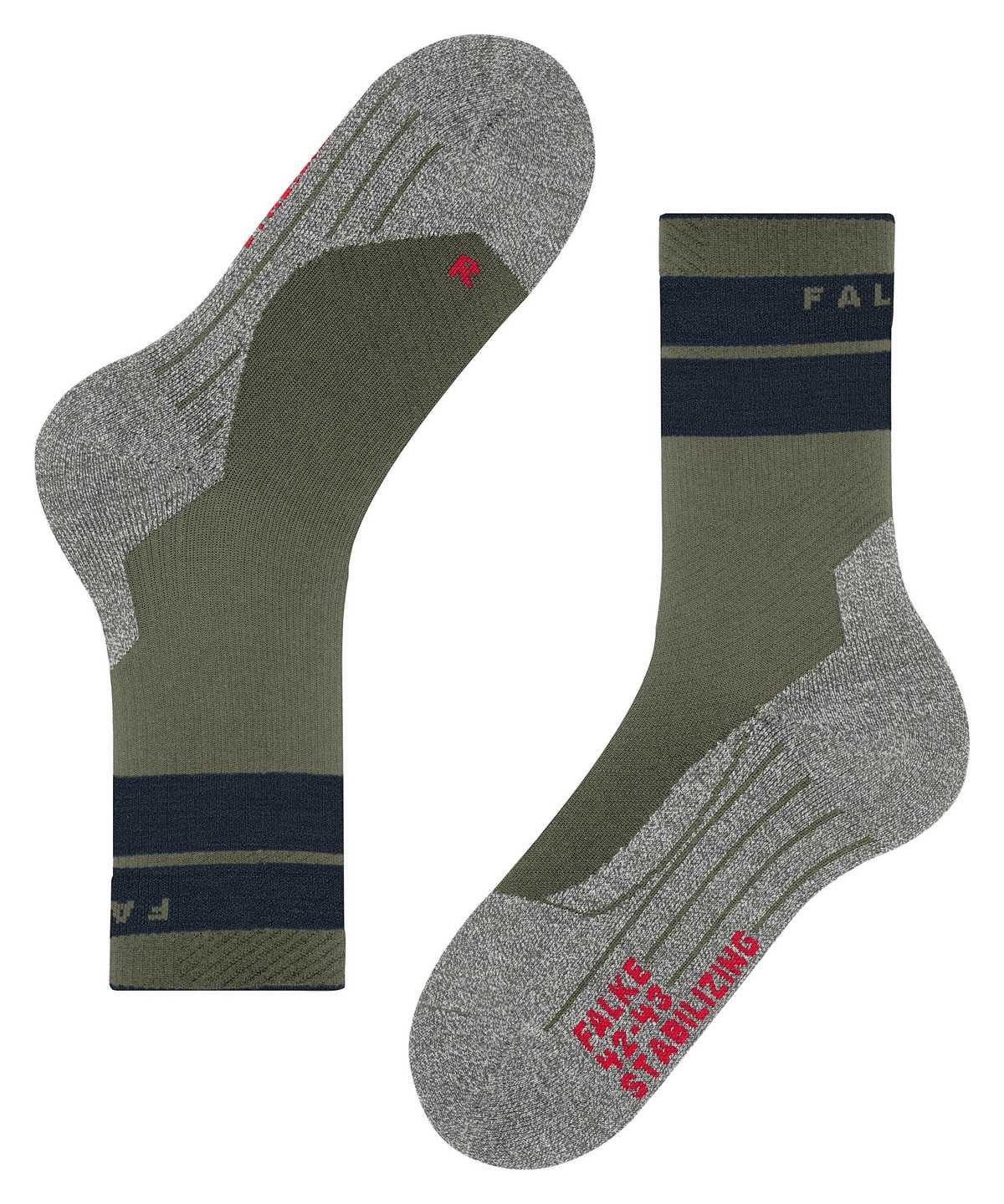 Men Falke TK Stabilizing Trekking Socks Socks Green | XNFPJO731