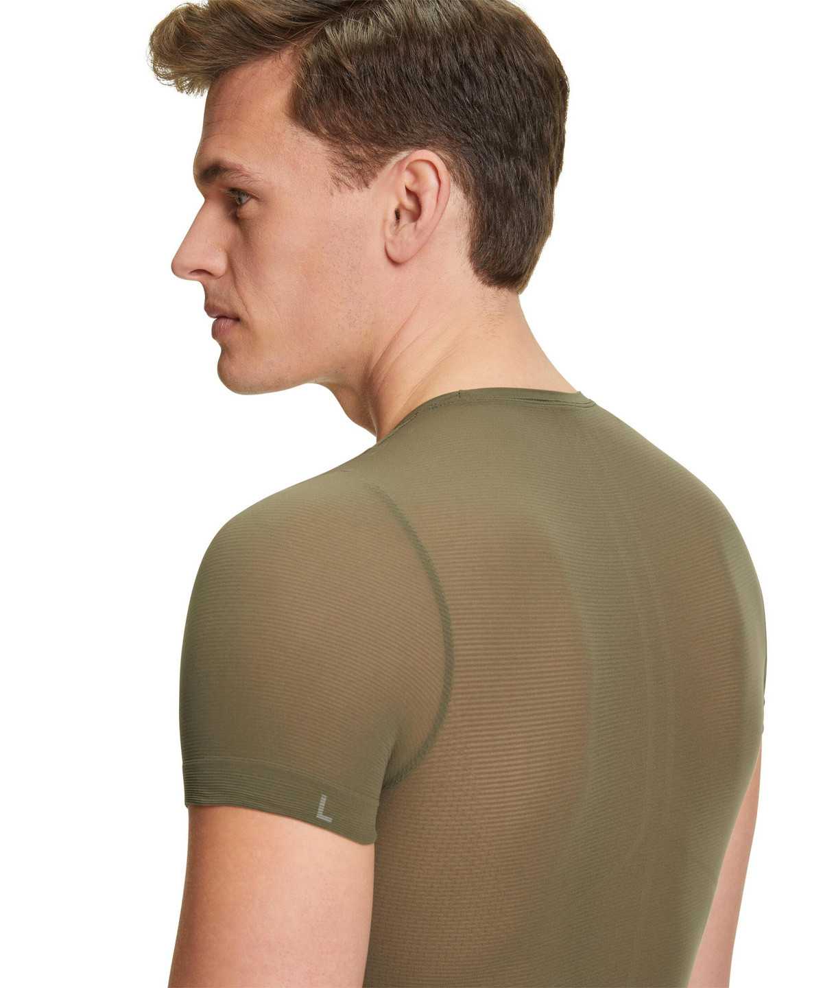 Men Falke T-Shirt Ultralight Cool Functional Underwear Green | ZXBQNE748