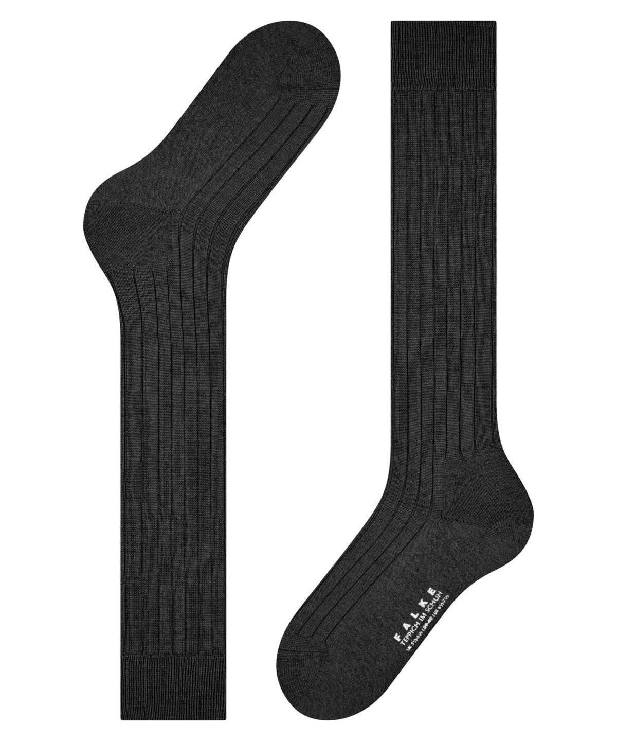 Men Falke Teppich im Schuh Knee-high Socks Socks Black | UBAYHT910