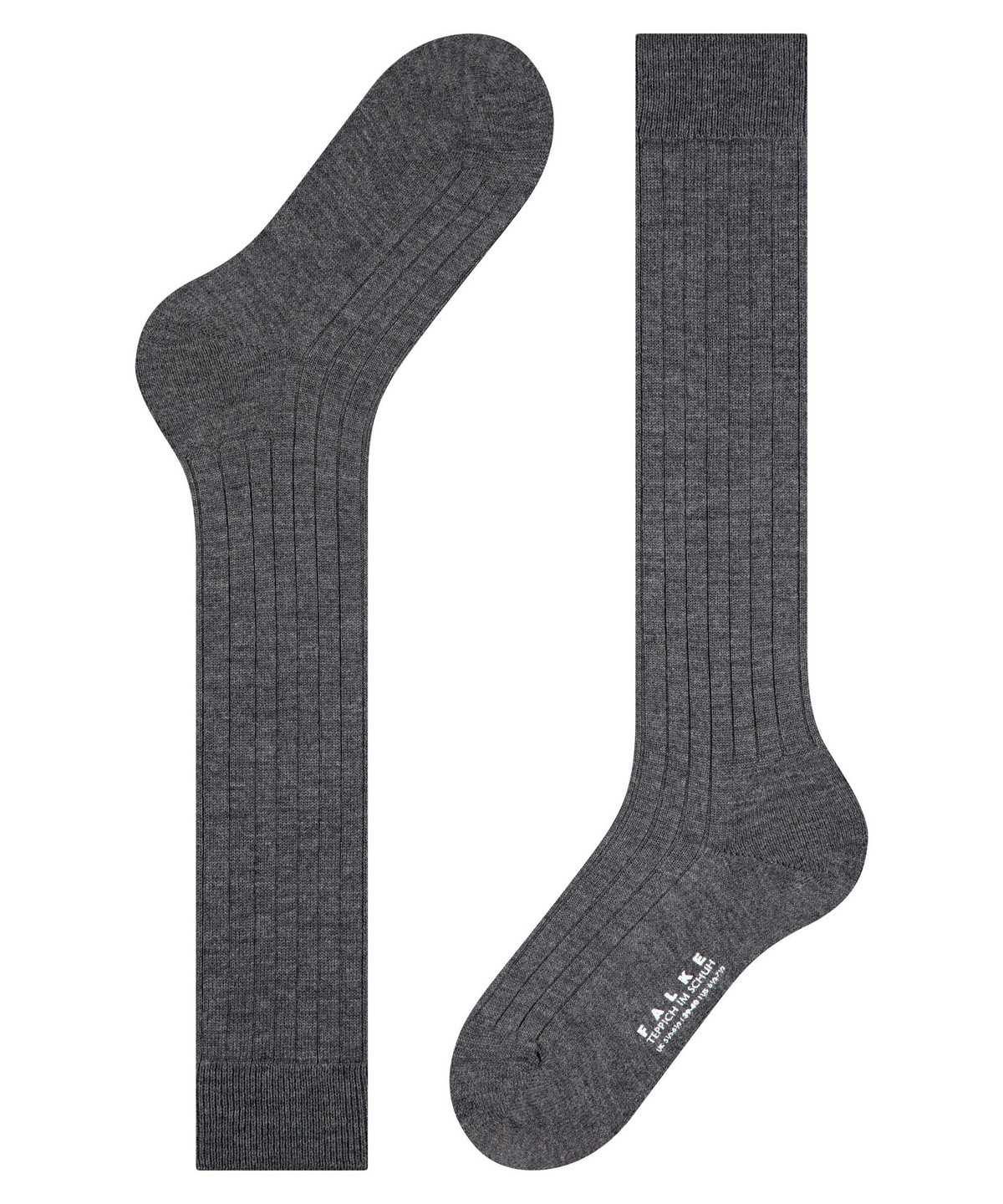 Men Falke Teppich im Schuh Knee-high Socks Socks Grey | VYLMPS471