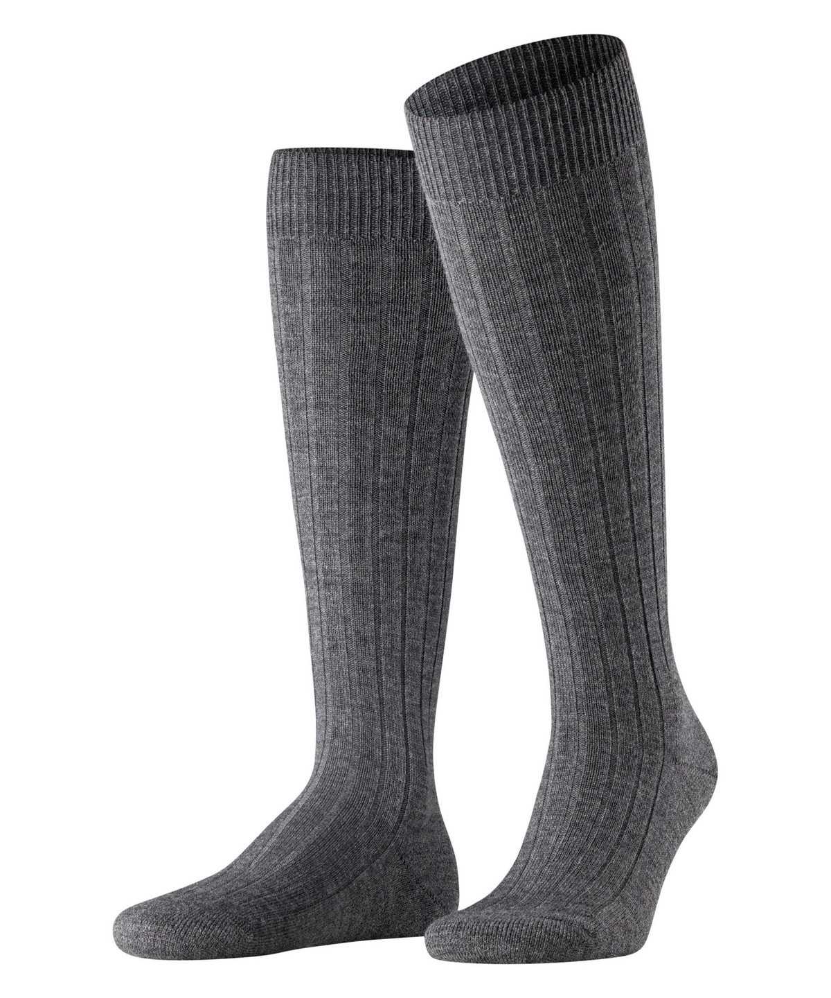 Men Falke Teppich im Schuh Knee-high Socks Socks Grey | VYLMPS471