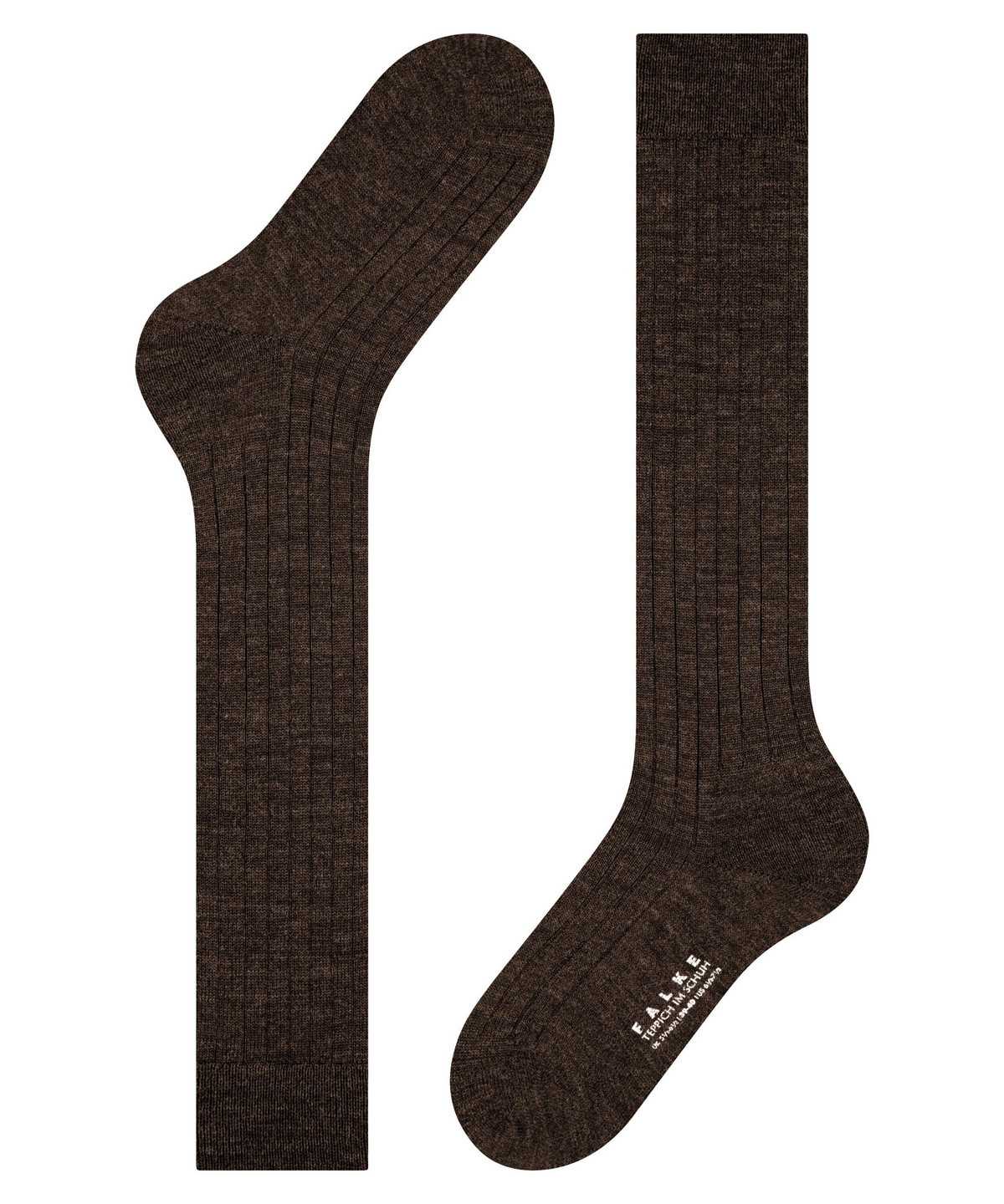 Men Falke Teppich im Schuh Knee-high Socks Socks Brown | GLJSCK928