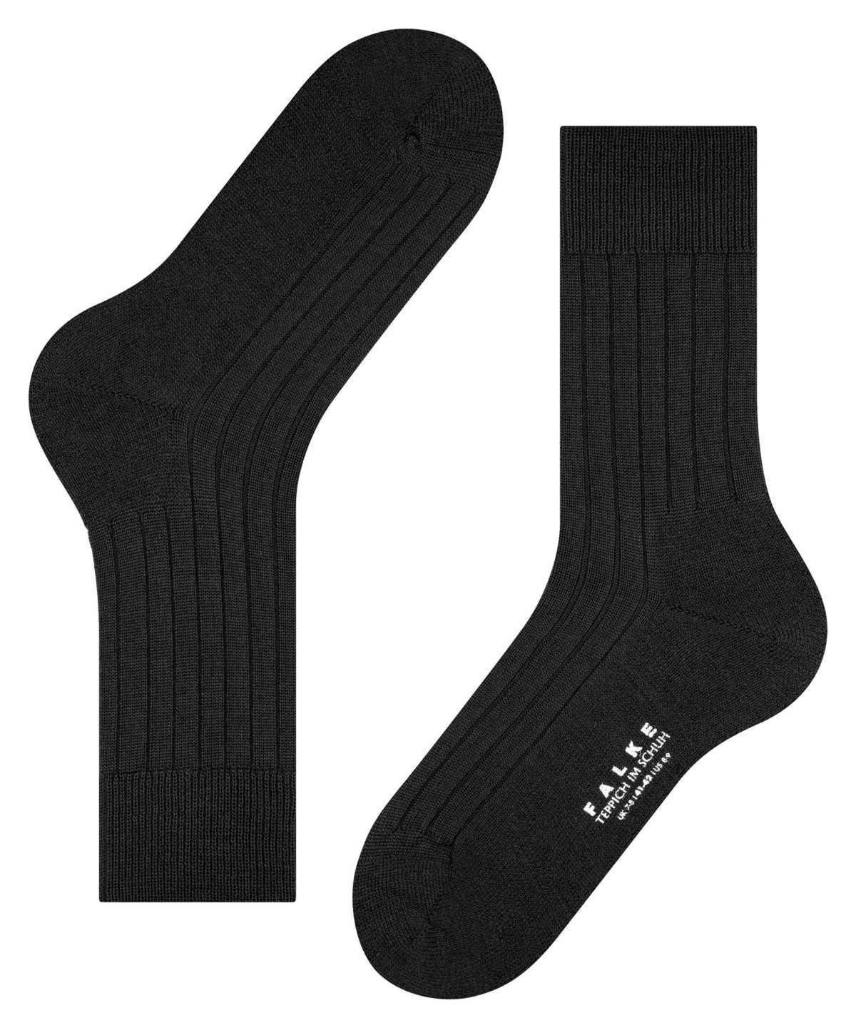 Men Falke Teppich im Schuh Socks Socks Black | DBWNVS175