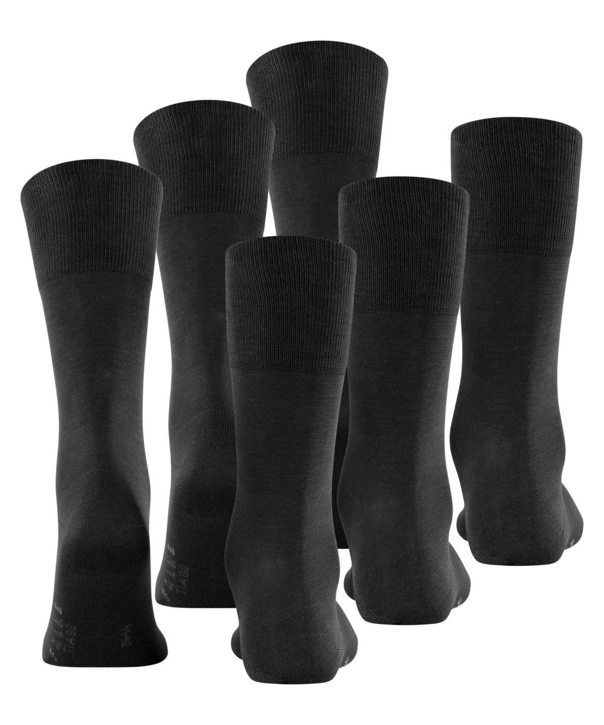 Men Falke Tiago 3-Pack Socks Socks Black | VPSZAD061