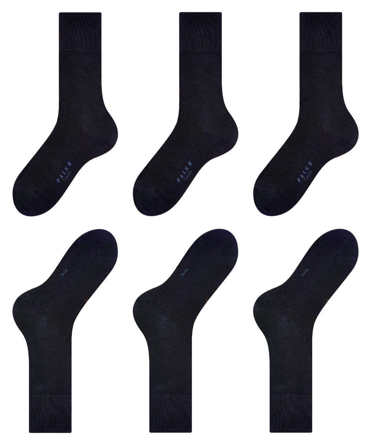 Men Falke Tiago 3-Pack Socks Socks Blue | XIFMDJ630