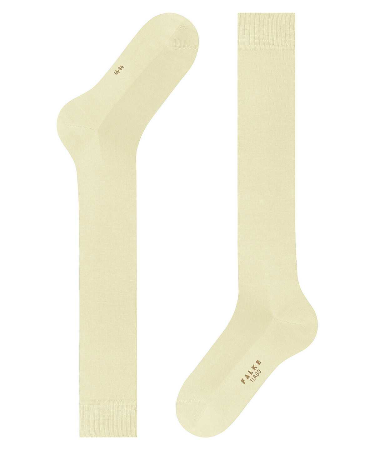 Men Falke Tiago Knee-high Socks Socks Beige | ZXQVHT946