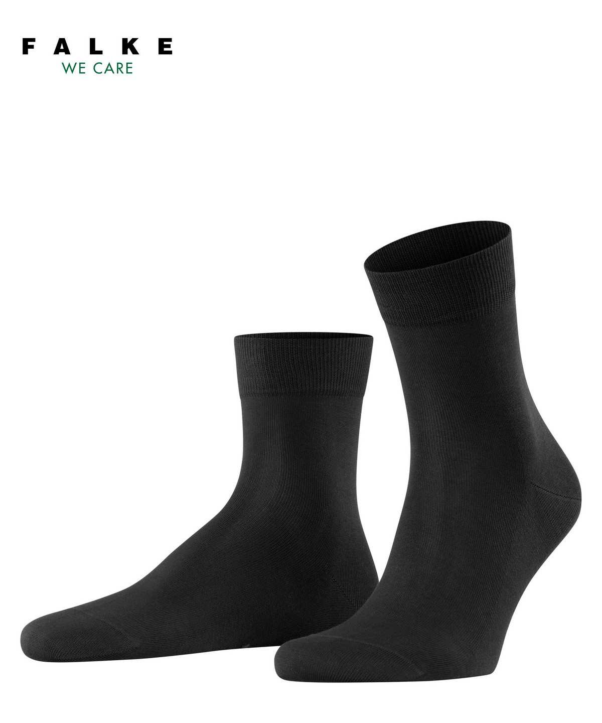 Men Falke Tiago Short sock Socks Black | DLBCAS240