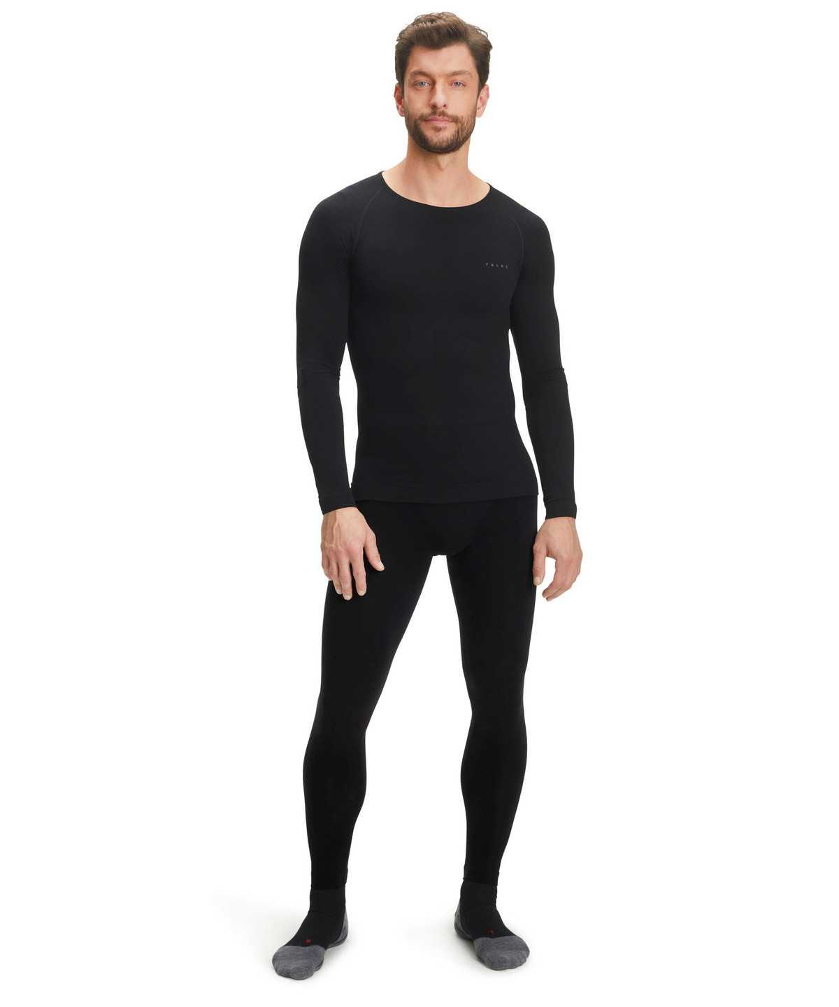 Men Falke Tights Warm Tights Black | WNOKRI541