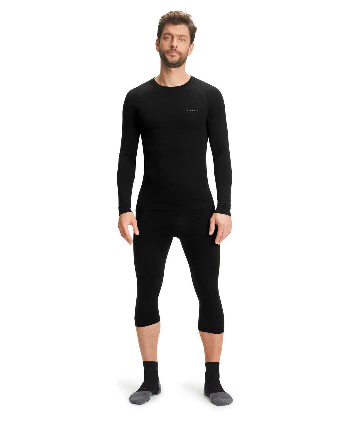 Men Falke Tights Wool-Tech Light Tights Black | YMKIRA520