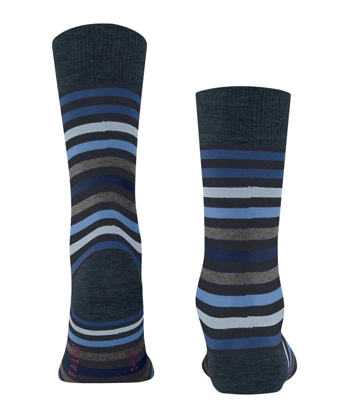 Men Falke Tinted Stripe Socks Socks Blue | TFJPRD153