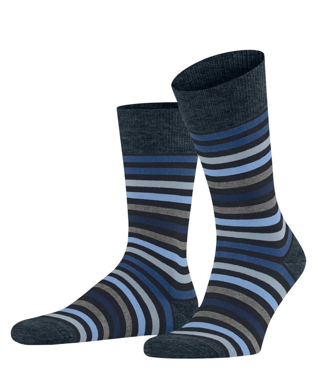 Men Falke Tinted Stripe Socks Socks Blue | TFJPRD153